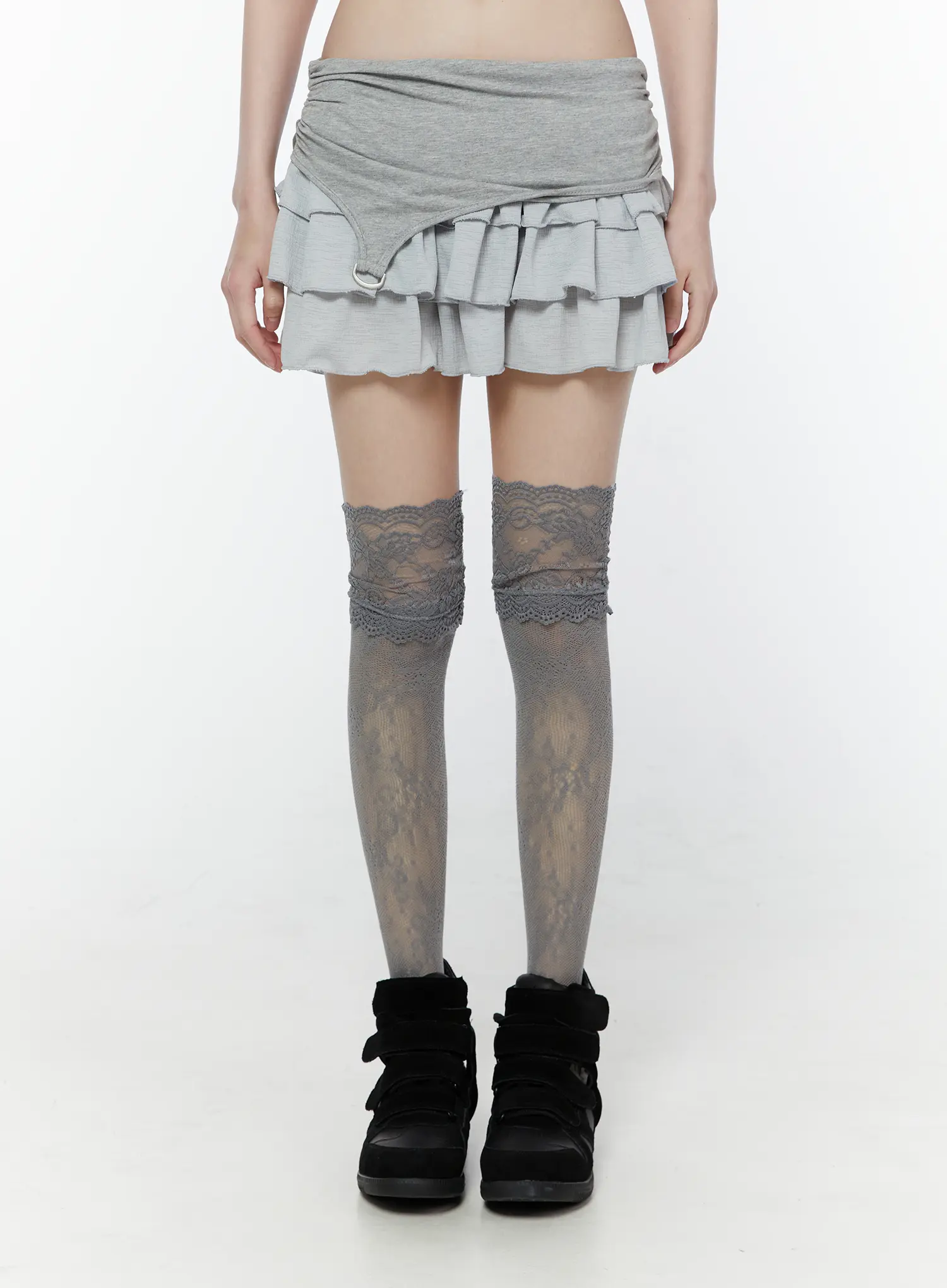 Chic Tiered Ruffle Mini Skirt CU508 - Image 10