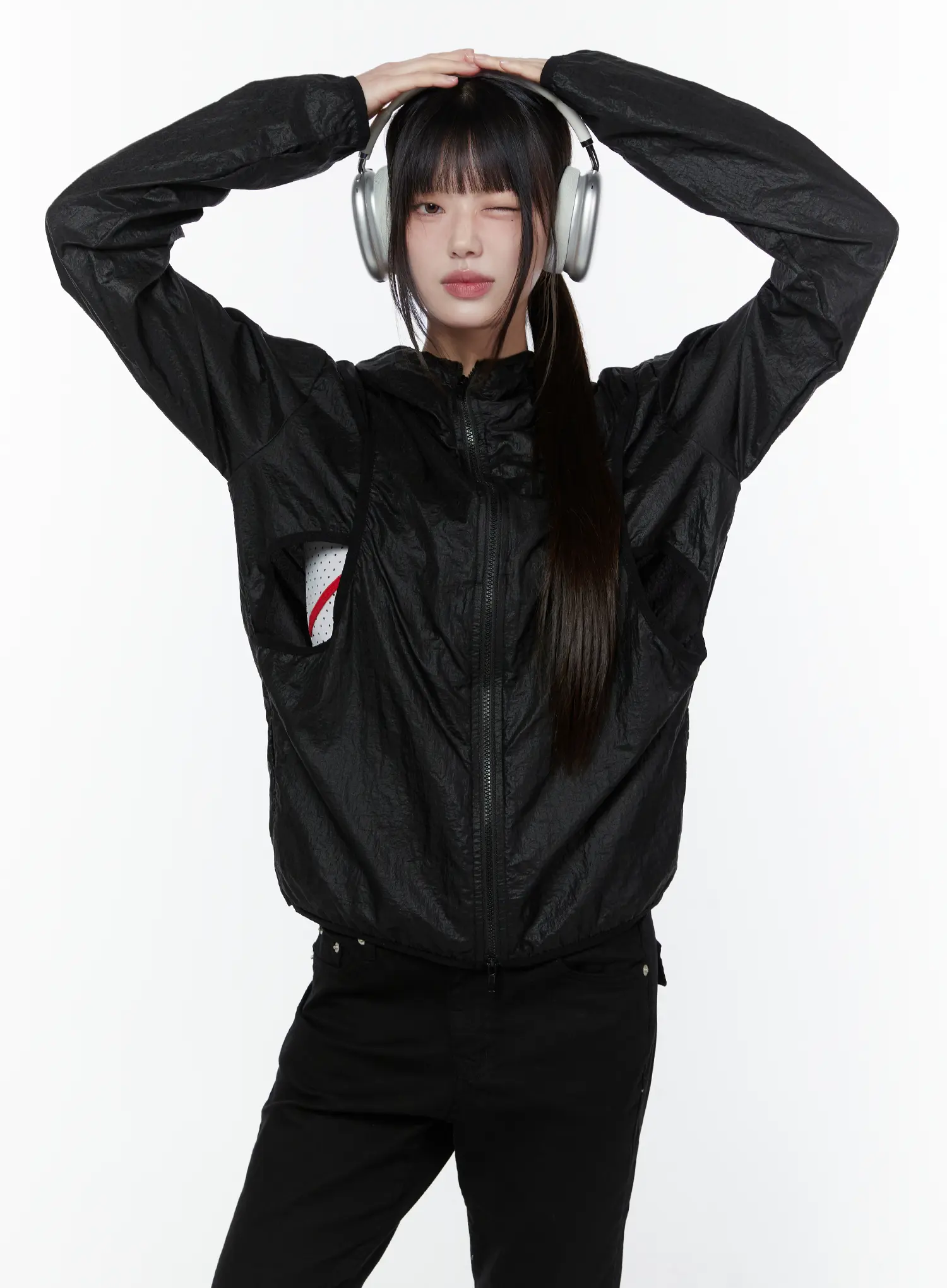 Chic Zip-Up Windbreaker Jacket CU508