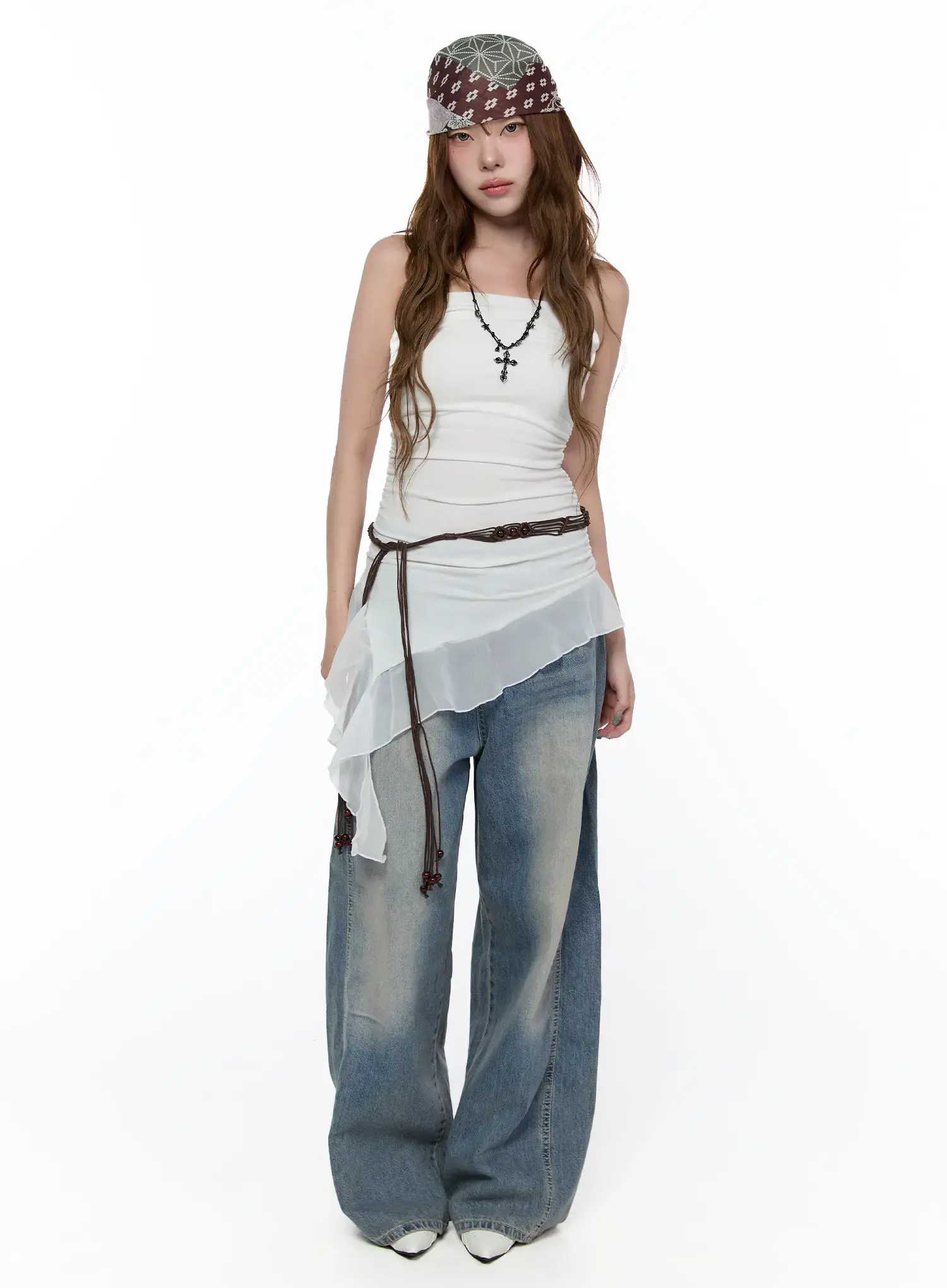 Chiffon Asymmetric Tank Top CA521 - Image 3