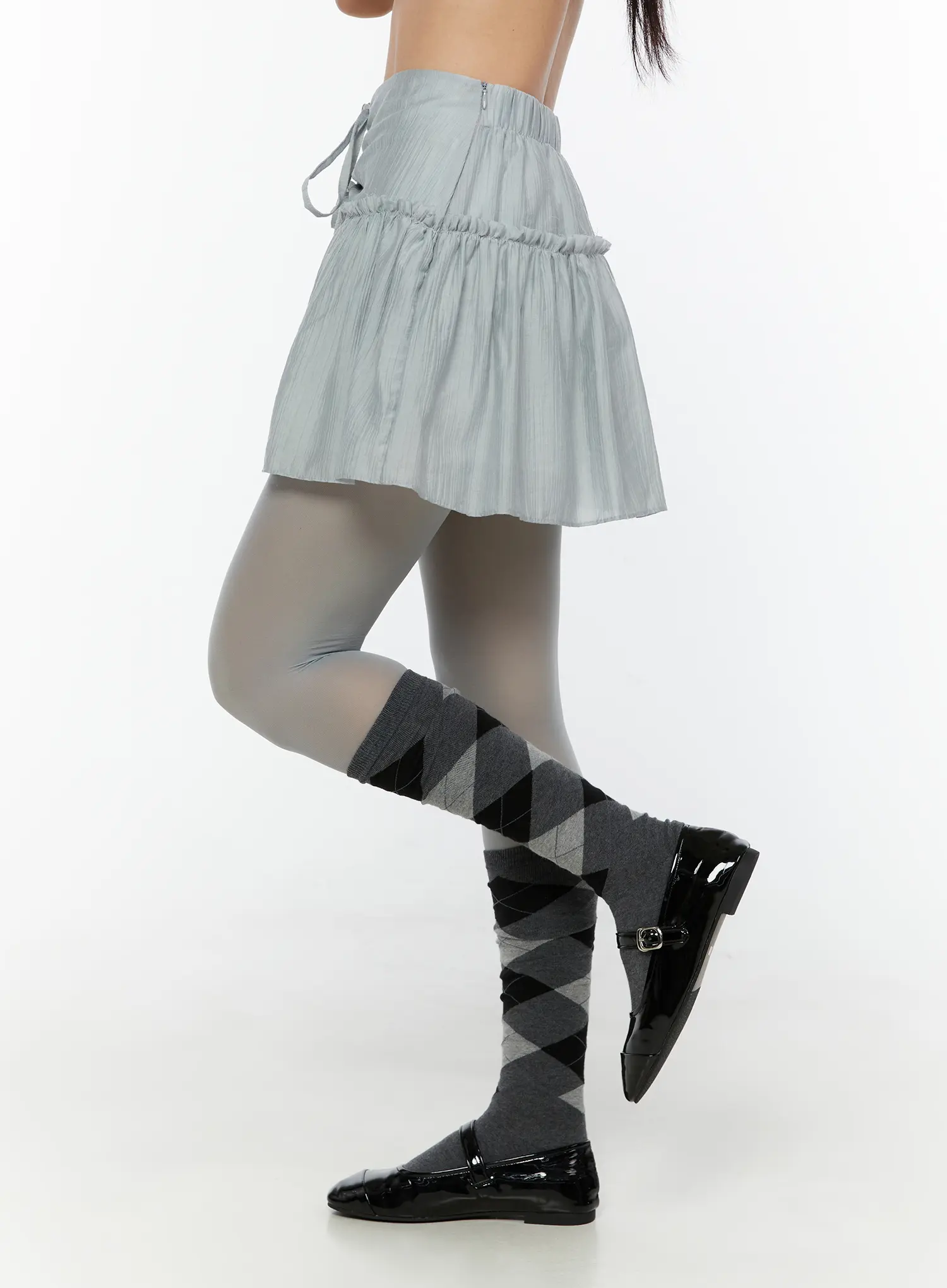 Chiffon Flare Mini Skirt CU526 - Image 3