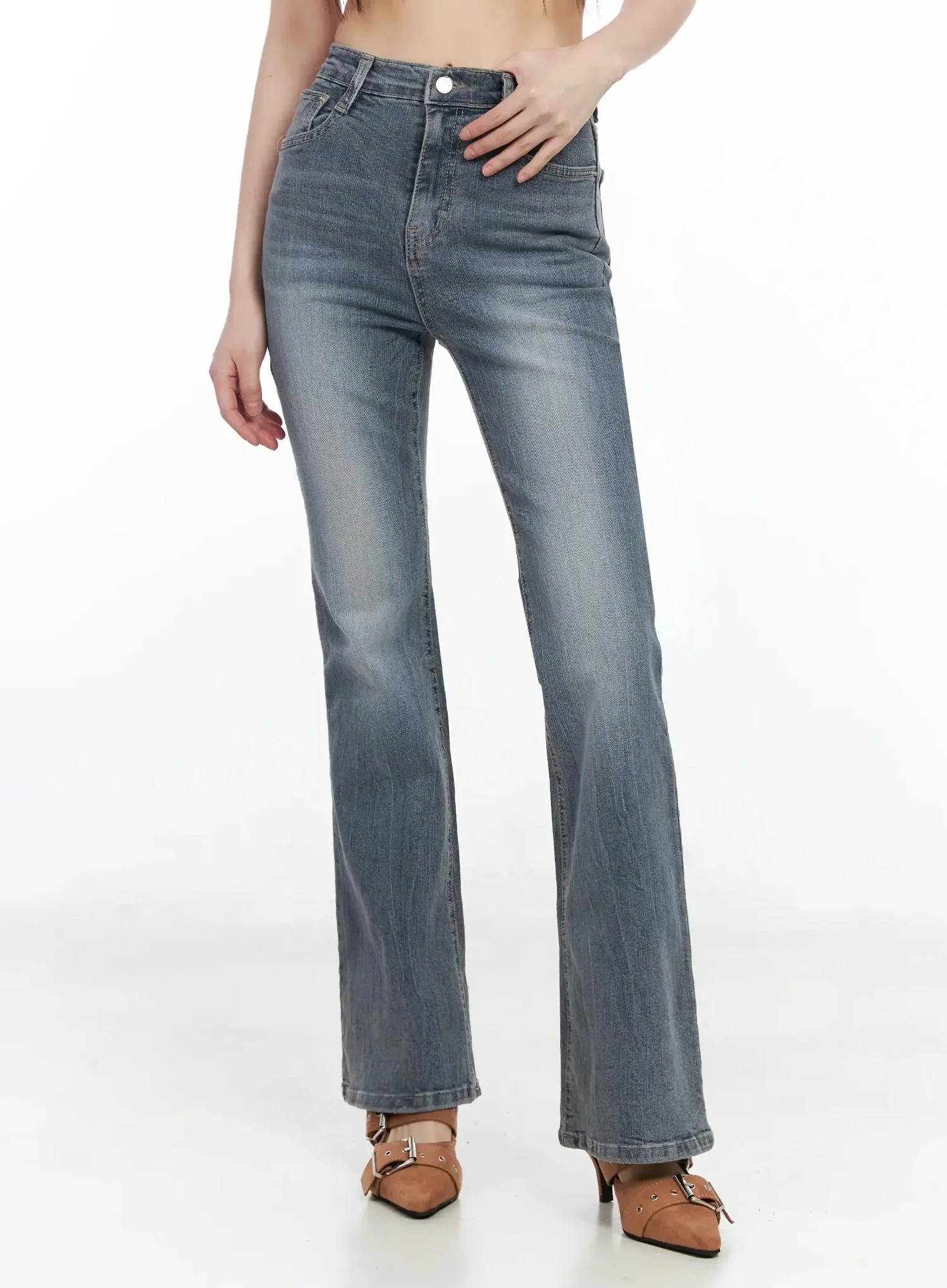 Chlo High-Rise Bootcut Jeans IM523 - Image 5