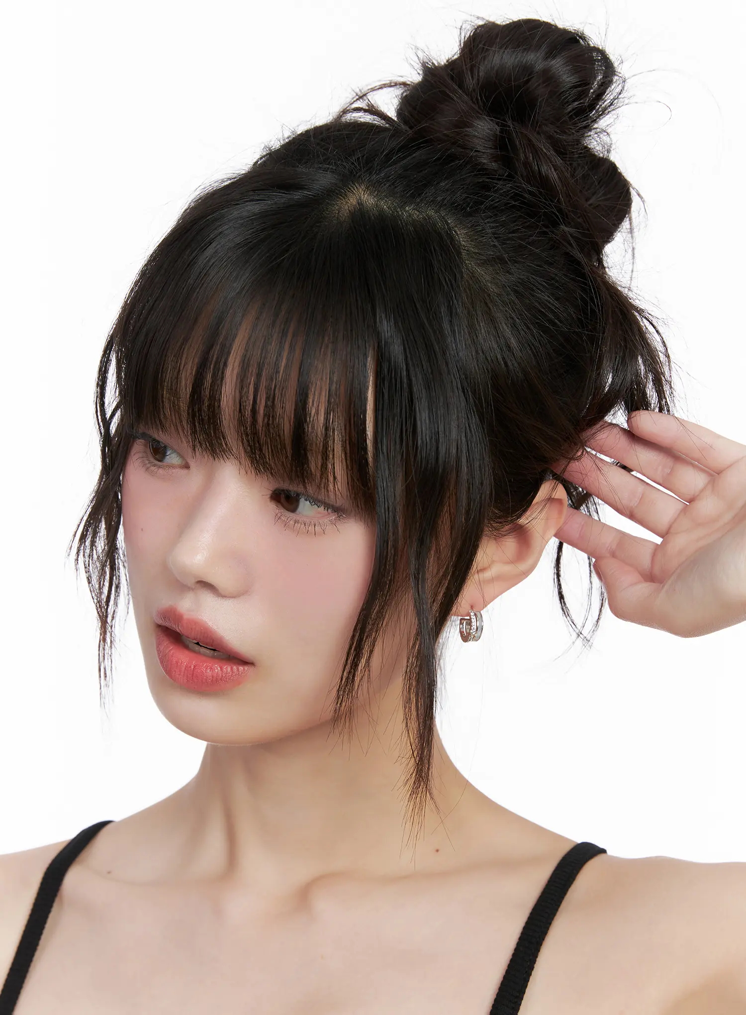 Chunky Double Hoop Earrings CG519 - Image 3