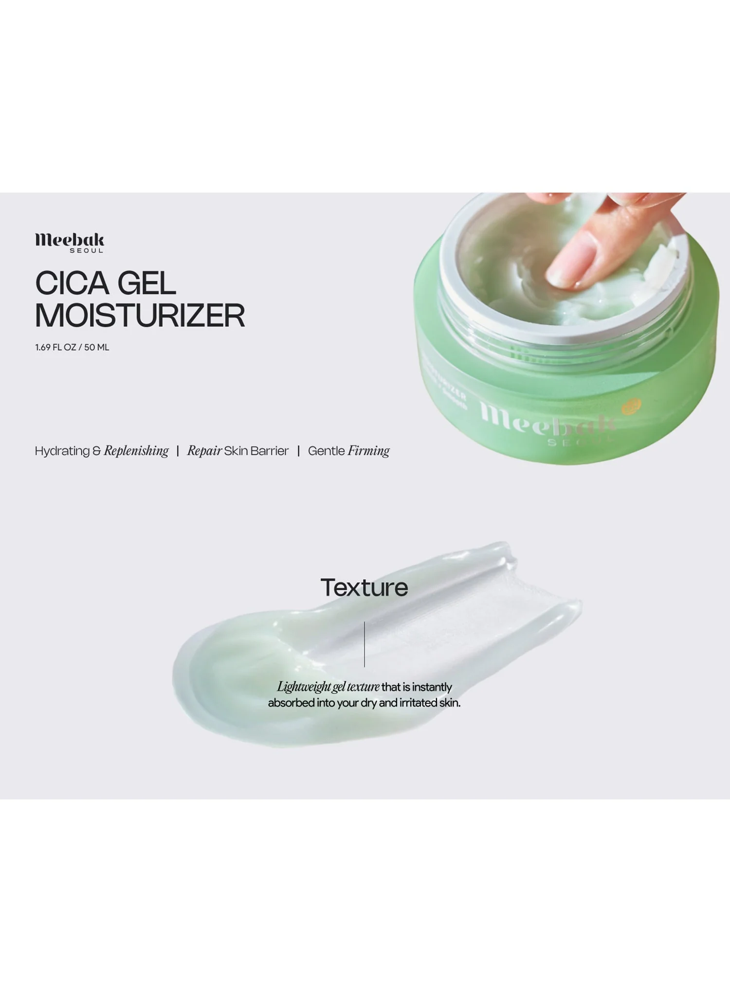 Cica Gel Moisturizer (50ml) - Image 3