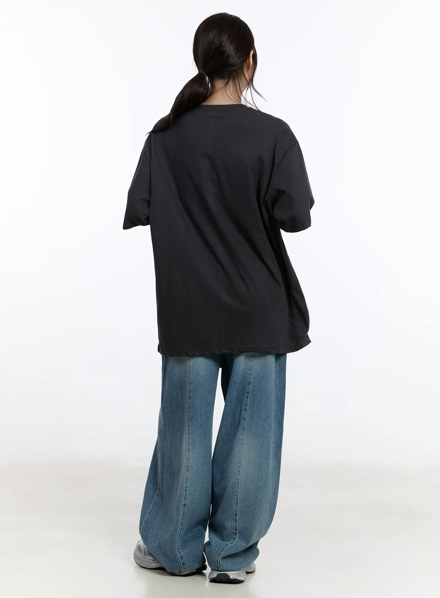 Clar Washed Wide Leg Jeans CA503 - Image 5