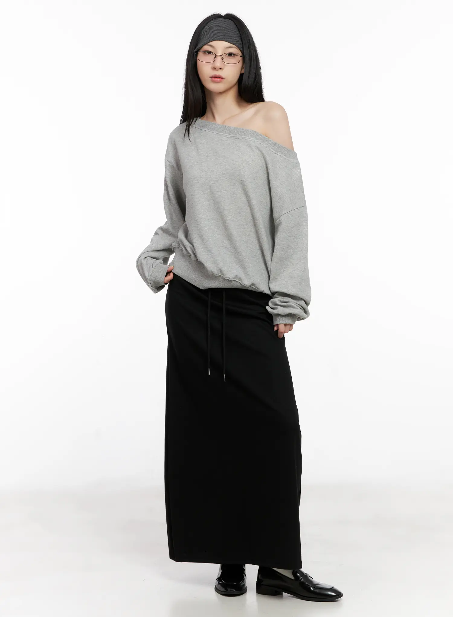 Classic Black Maxi Skirt CG522 - Image 2