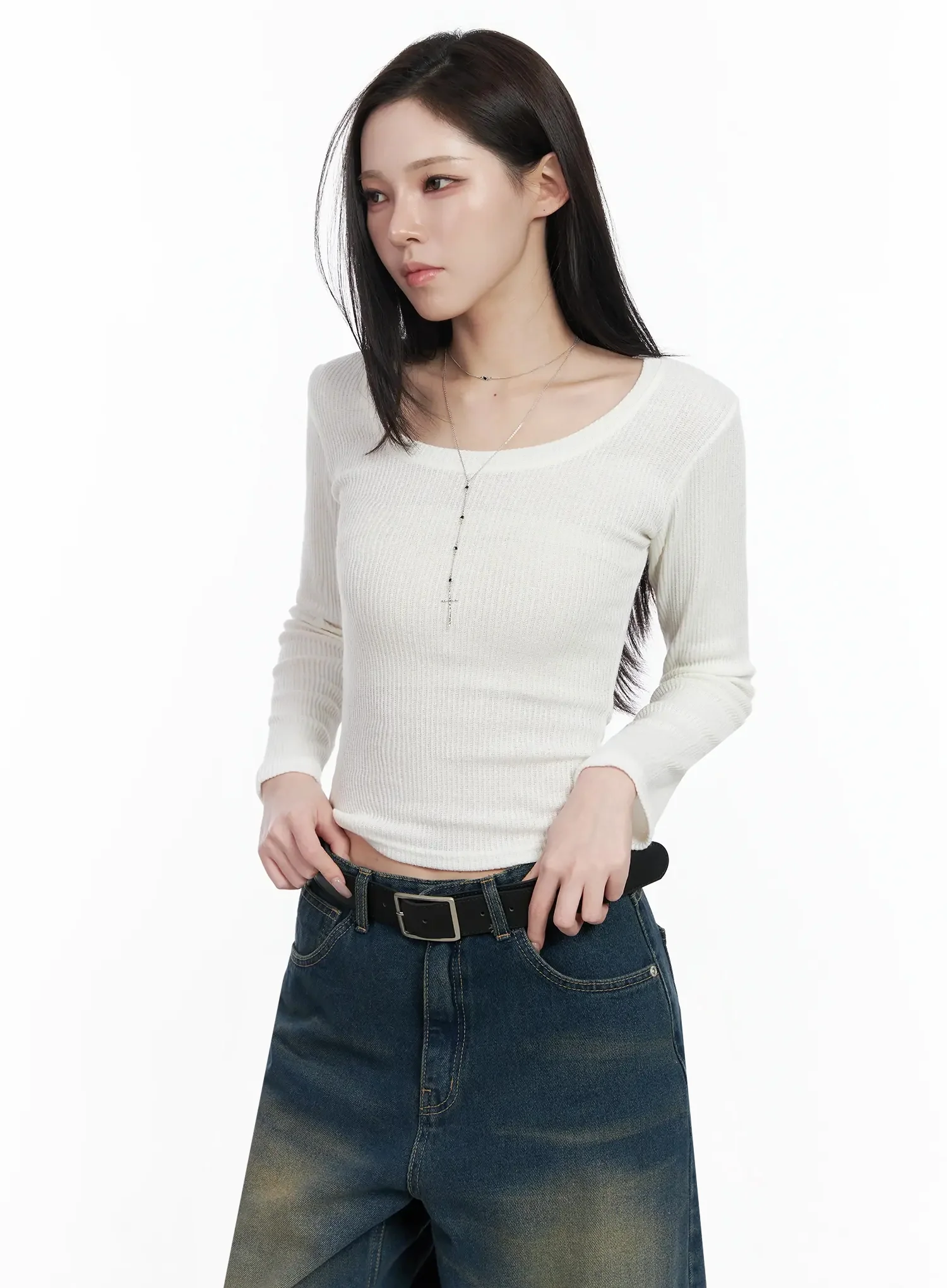 Classic Black Square Belt IF502 - Image 3