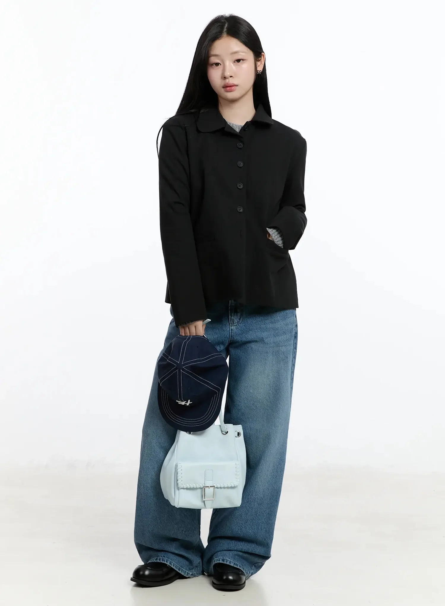 Classic Button-Up Blazer IM519