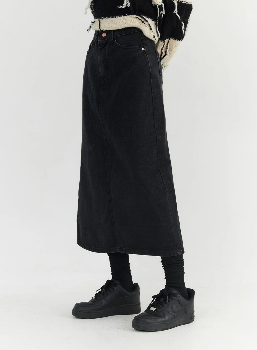 Classic Cotton Maxi Skirt CO330 - Image 5
