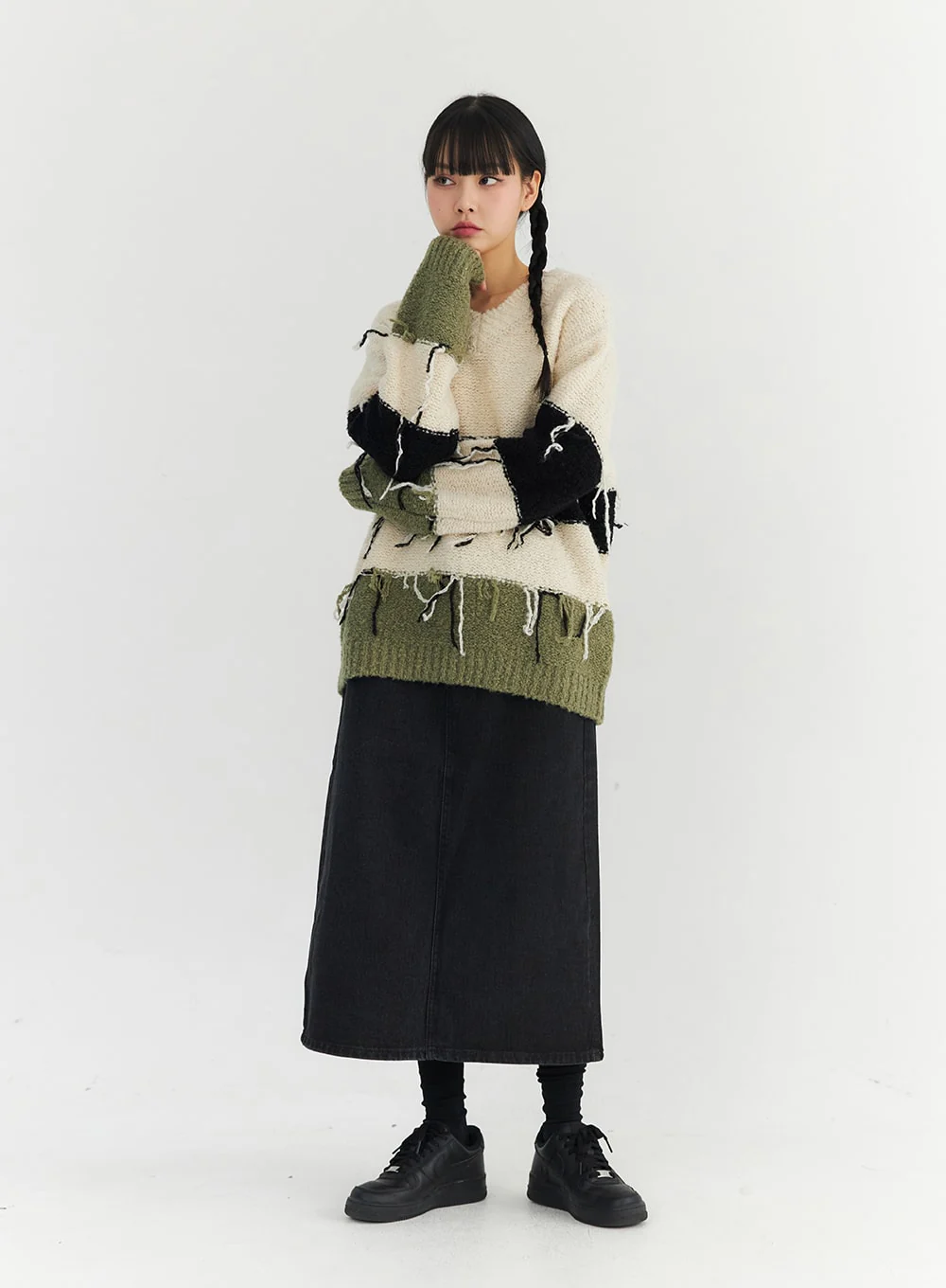 Classic Cotton Maxi Skirt CO330 - Image 6