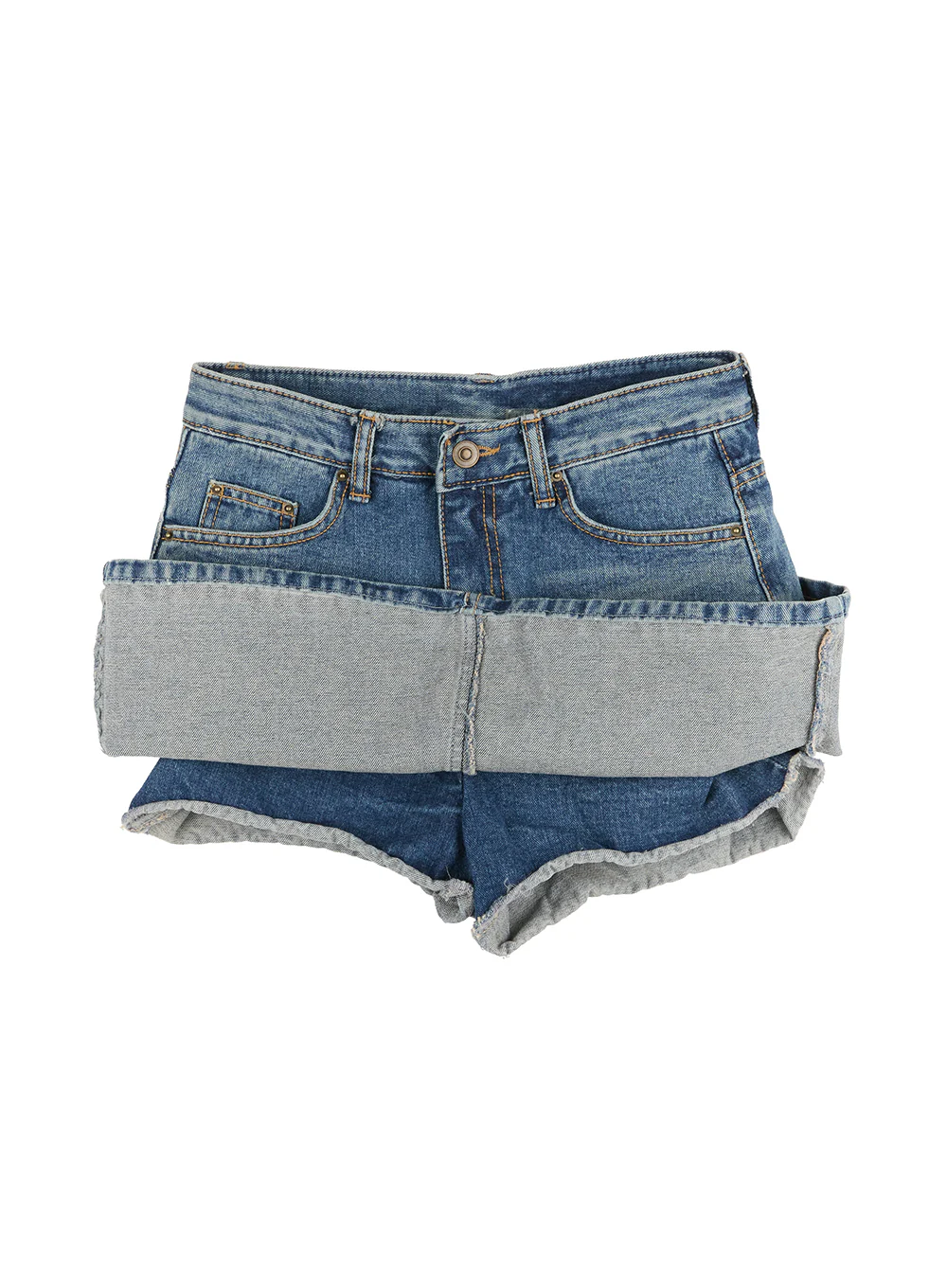 Classic Denim Washed Mini Skort IF510 - Image 13