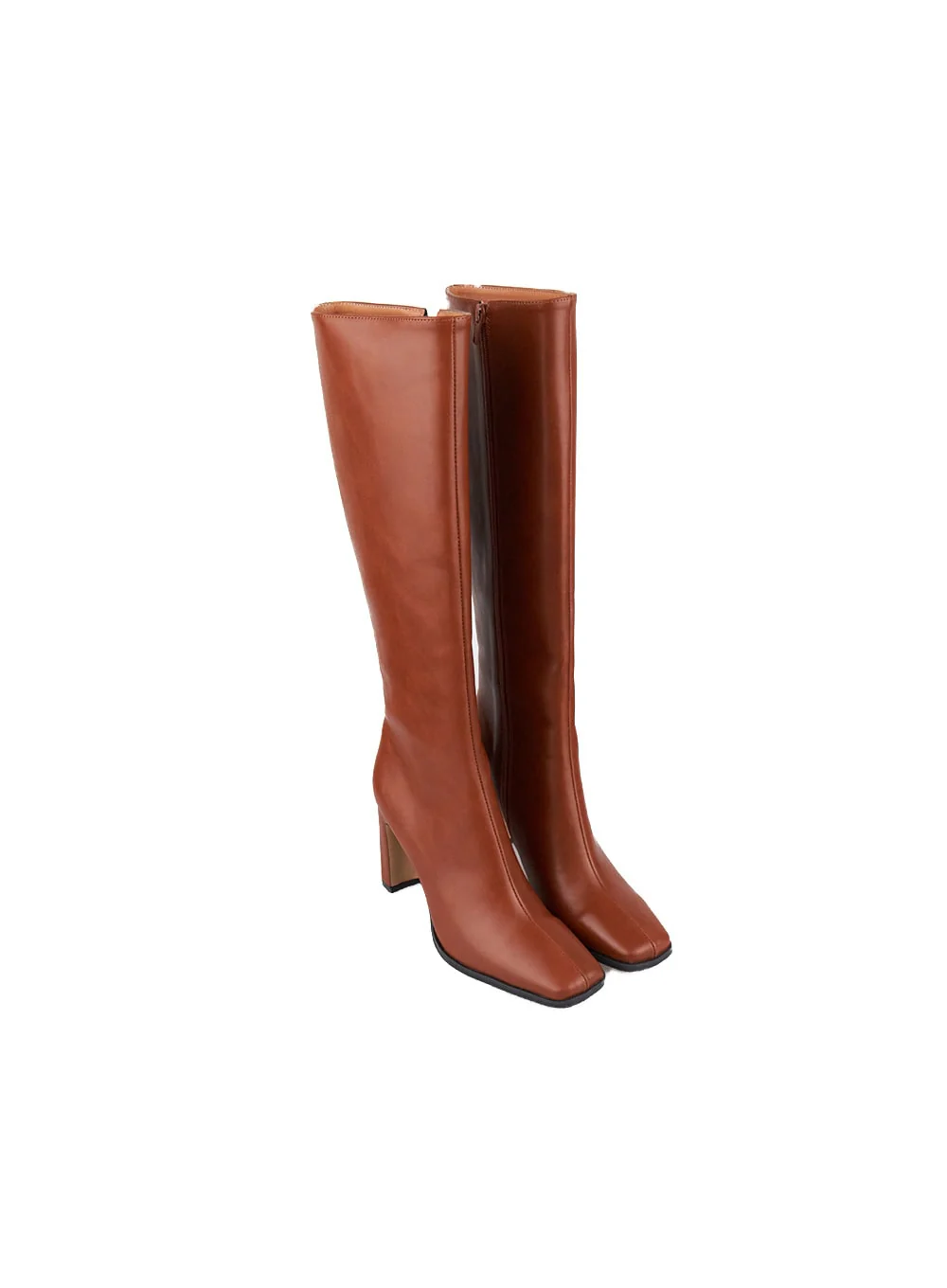 Classic Faux-Leather Knee-High Boots CJ514 - Image 11