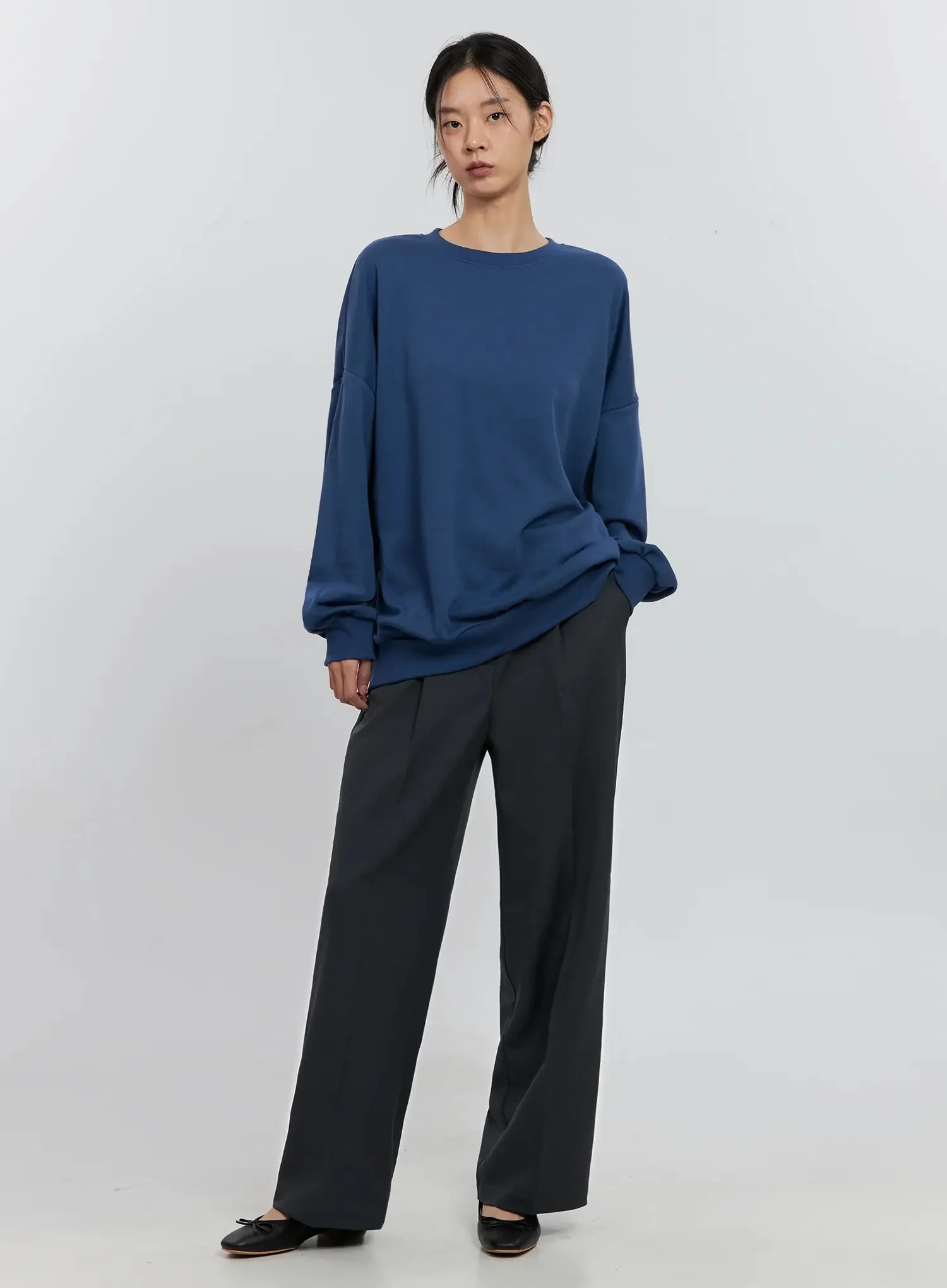 Classic Grey Crewneck Sweatshirt IS516 - Image 23