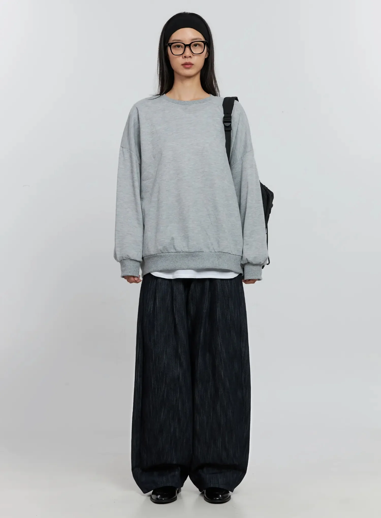 Classic Grey Crewneck Sweatshirt IS516 - Image 25
