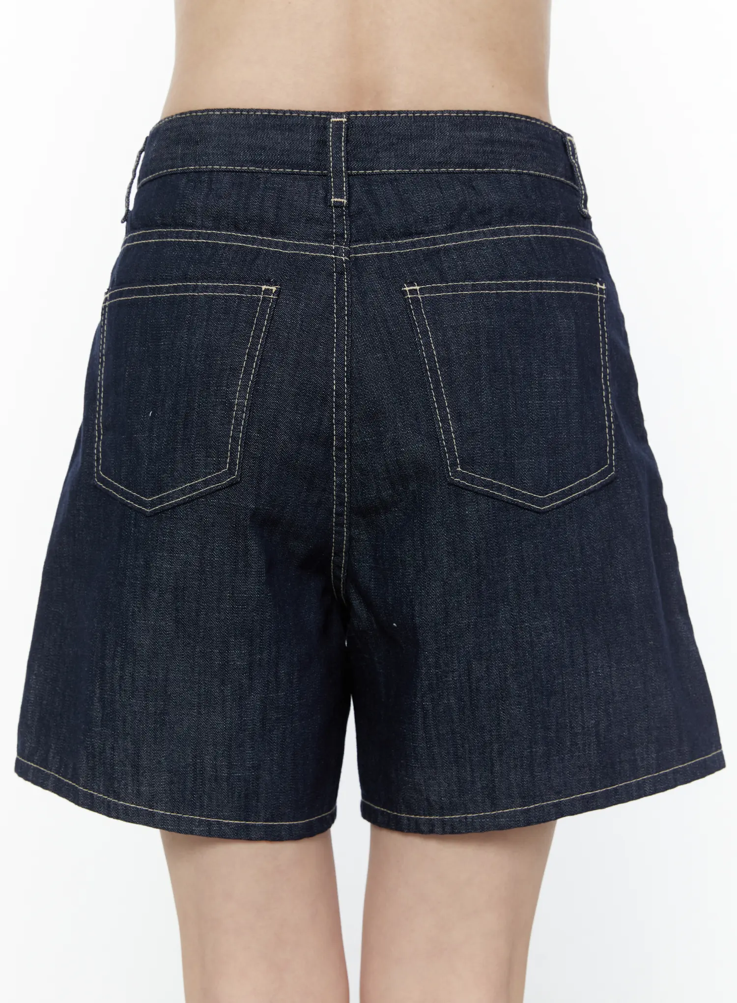 Classic High-Waist Denim Shorts IU505 - Image 7