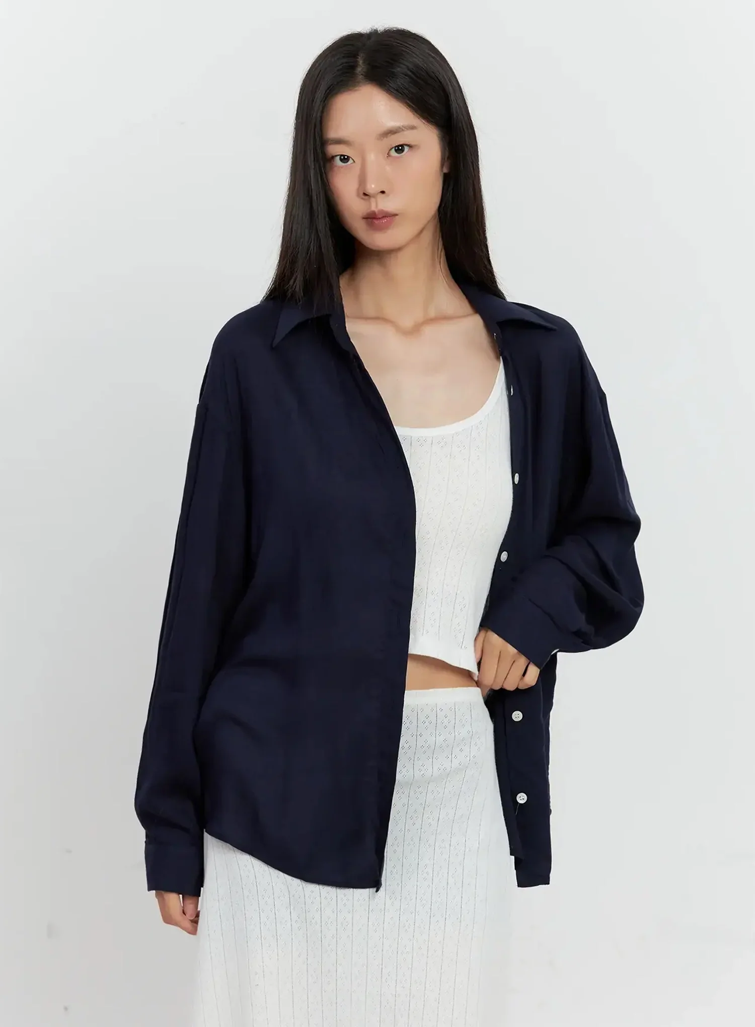 Classic Long-Sleeve Button-Up IL528 - Image 20