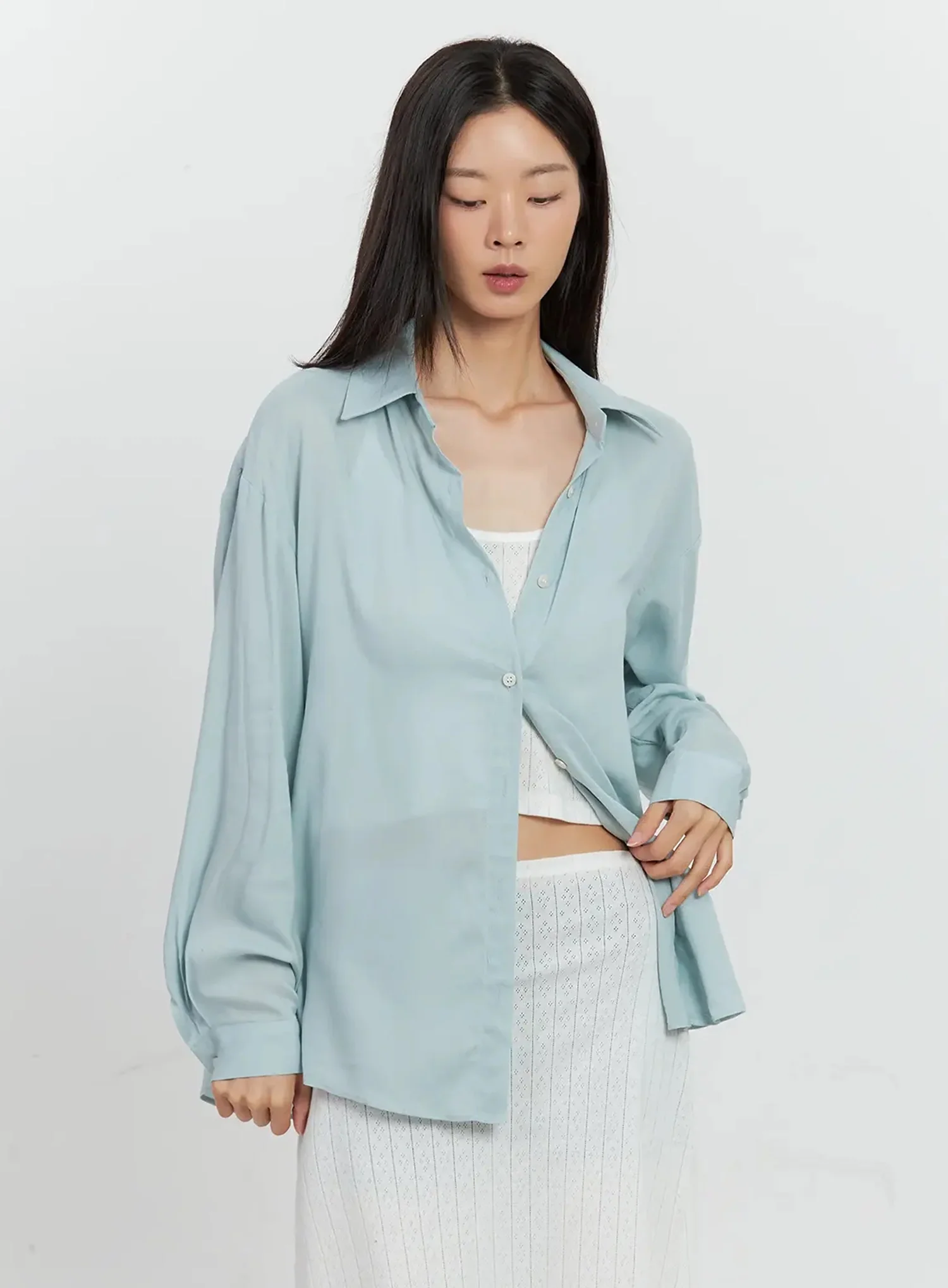 Classic Long-Sleeve Button-Up IL528 - Image 21