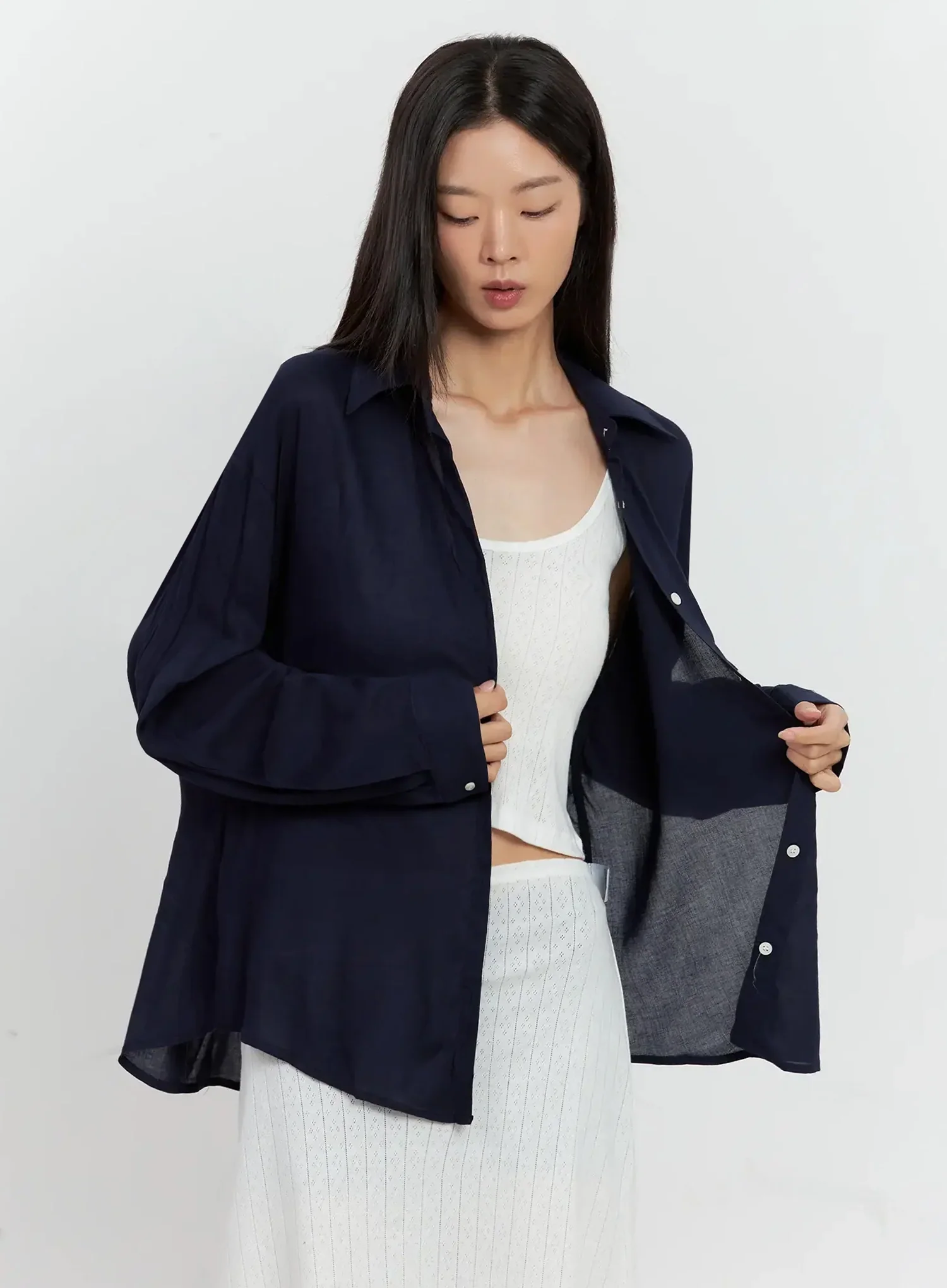 Classic Long-Sleeve Button-Up IL528 - Image 8