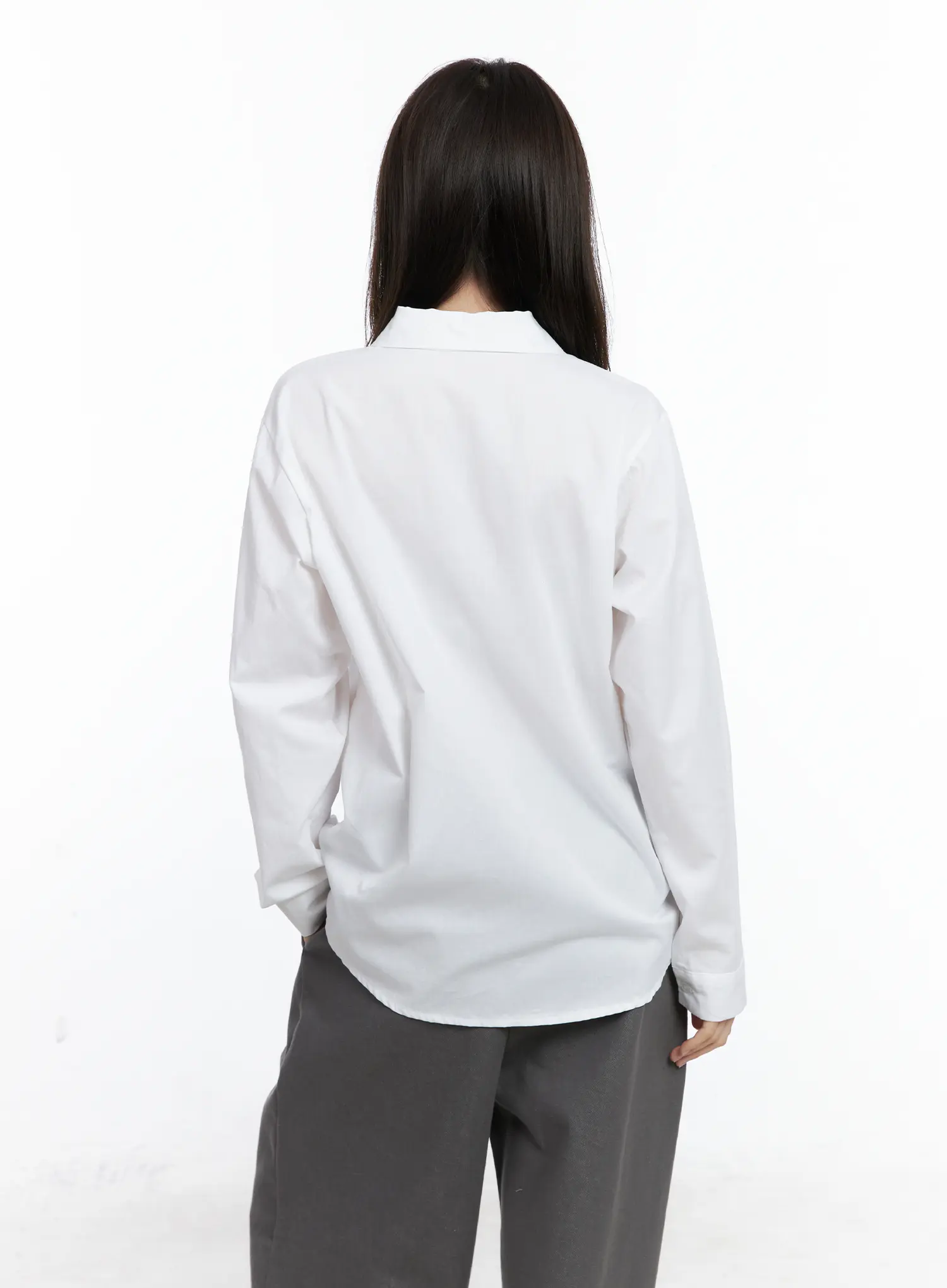 Classic Long Sleeve Button-Up Shirt CN519 - Image 7