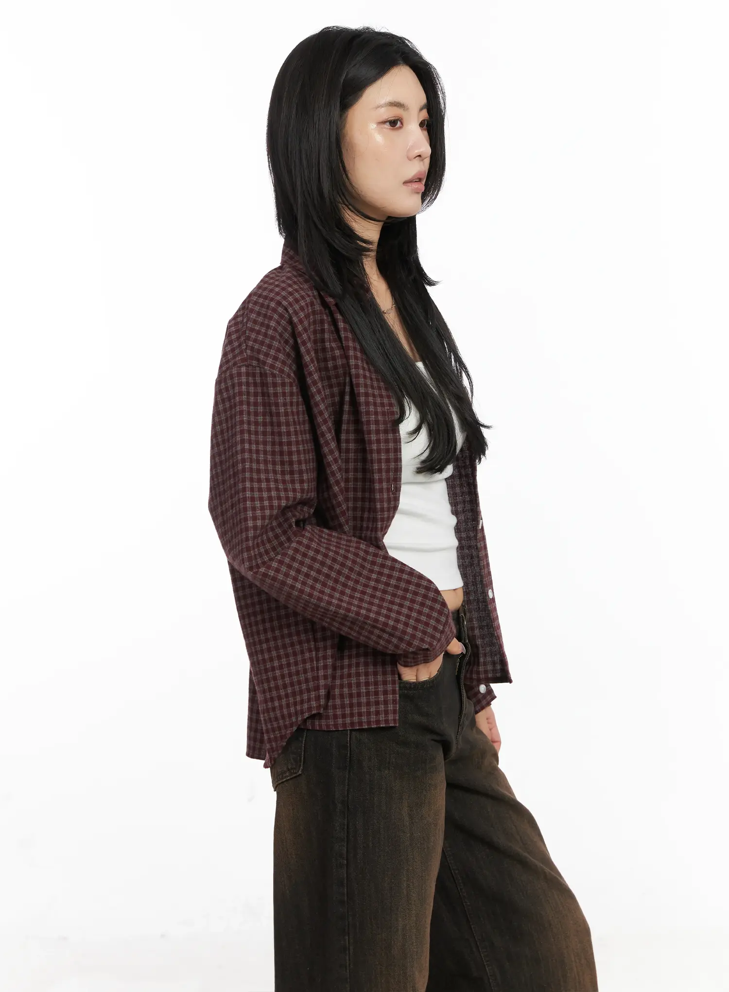 Classic Plaid Flannel Shirt CD502 - Image 4