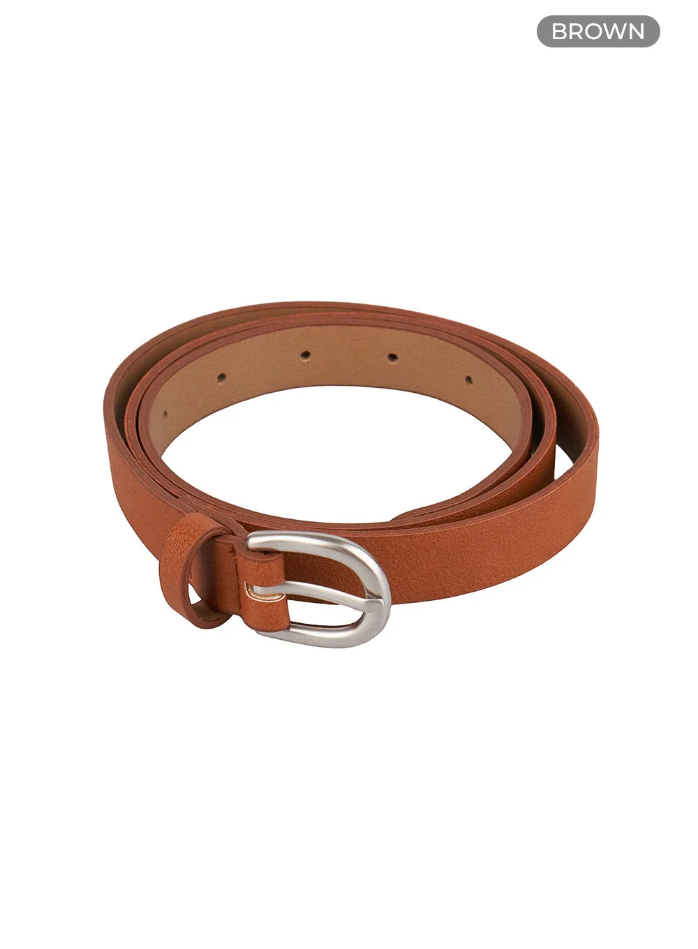 Classic Thin Buckle Belt OO416 - Image 9