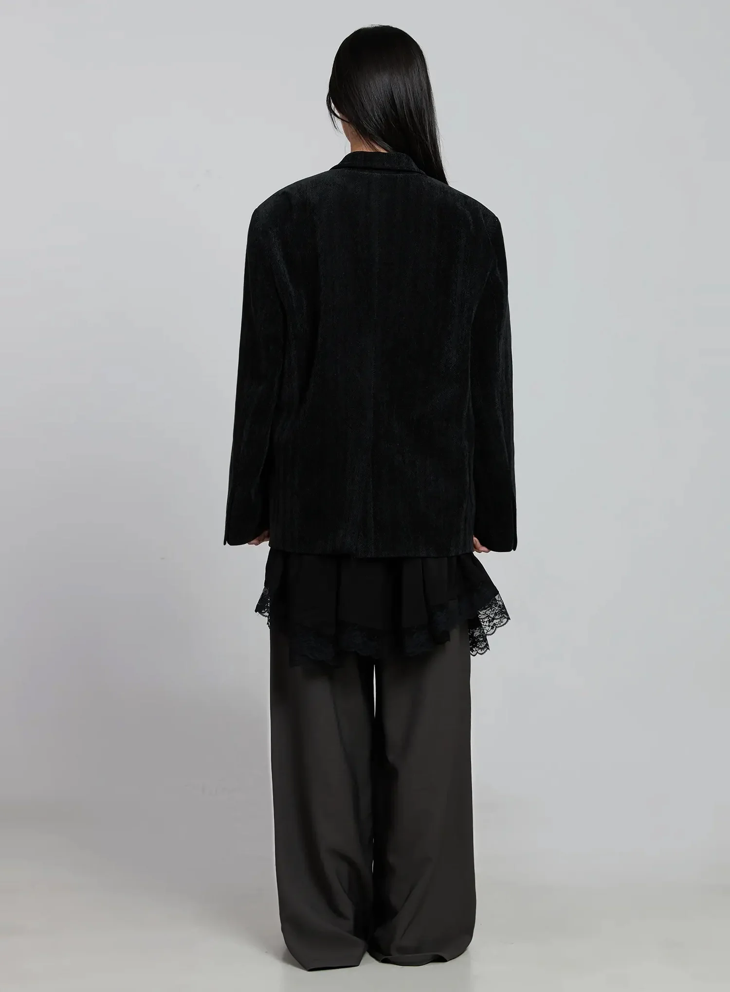 Classic Velvet Oversized Blazer IM520 - Image 11