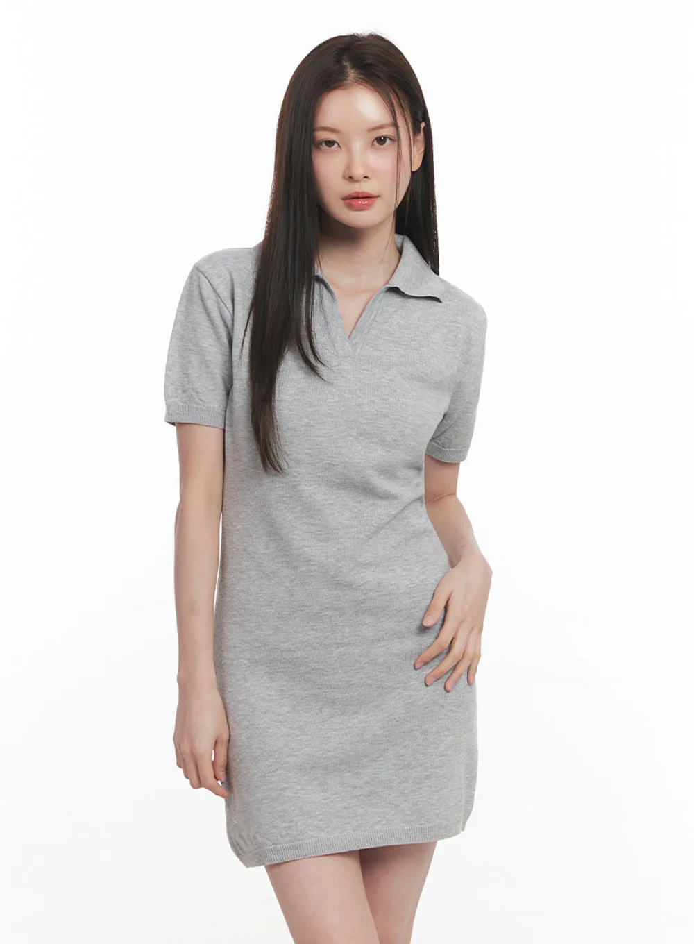 Collared Slim Mini Dress IY509 - Image 7