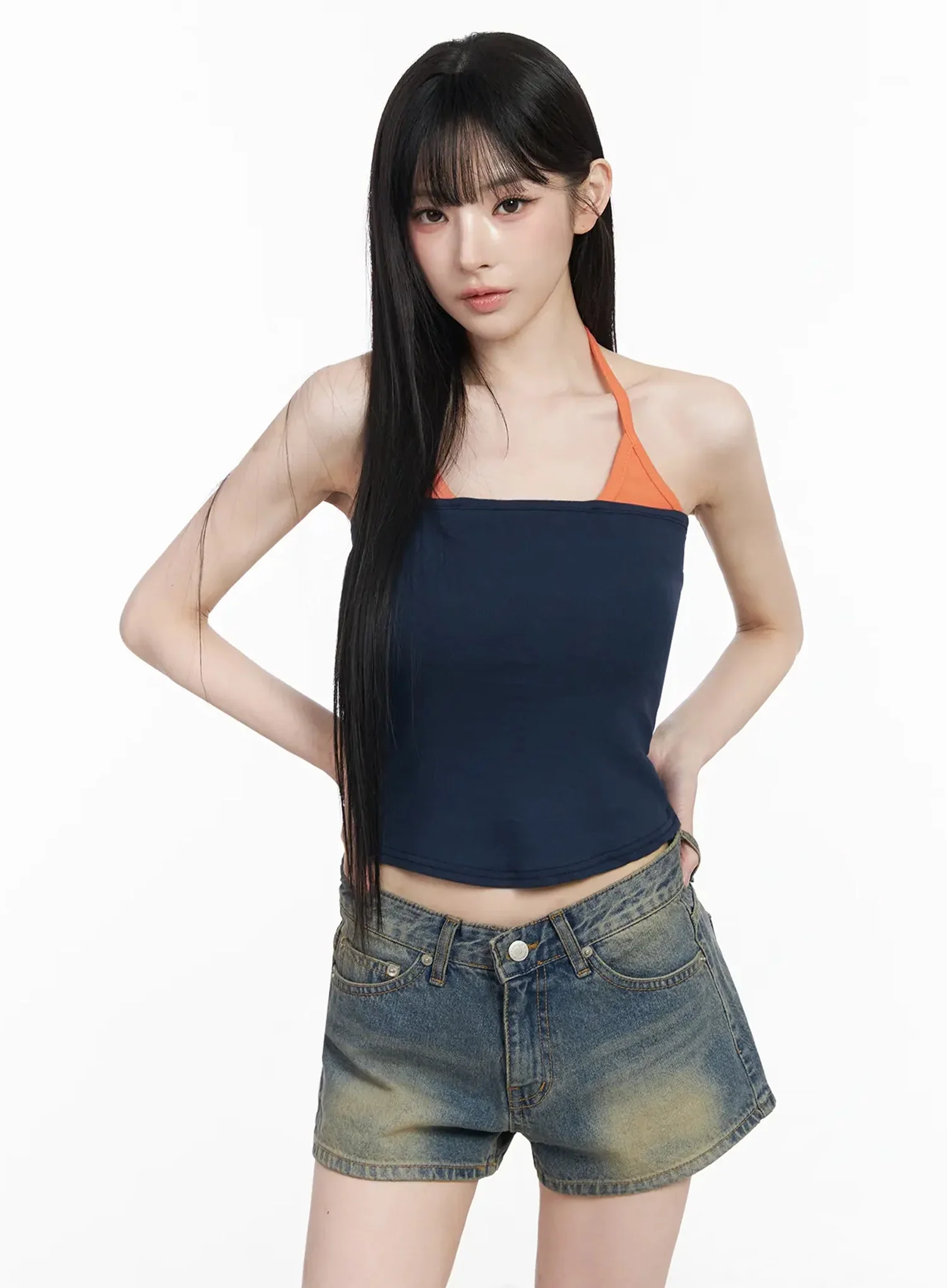 Color Block Halter Sleeveless Top IY511 - Image 15