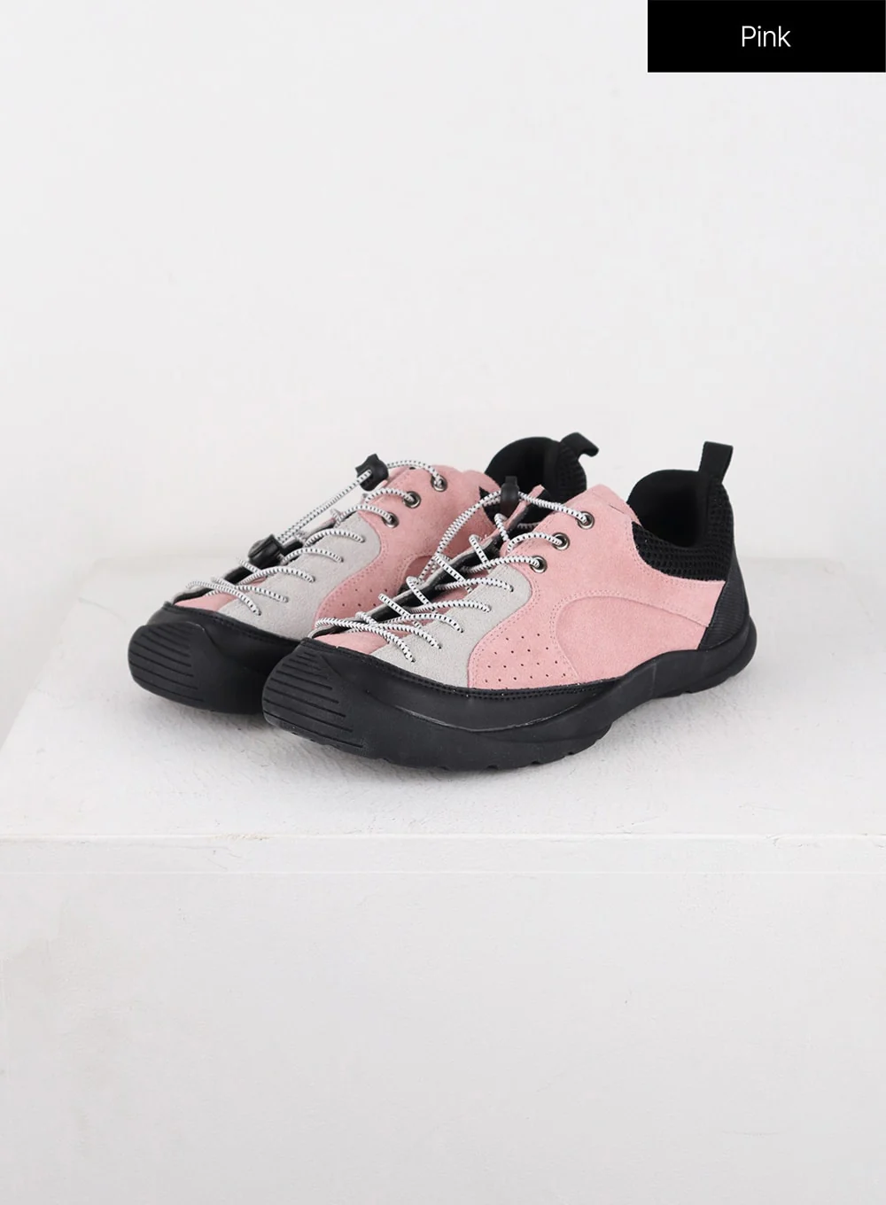 Color Block Suede Sneakers OD327 - Image 8
