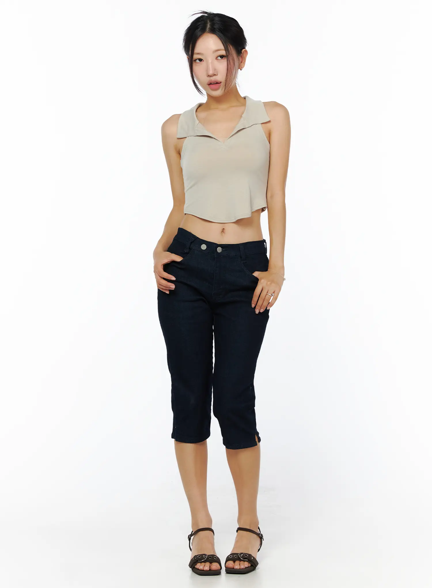 Comfort-Fit Capri Pants CU515 - Image 5