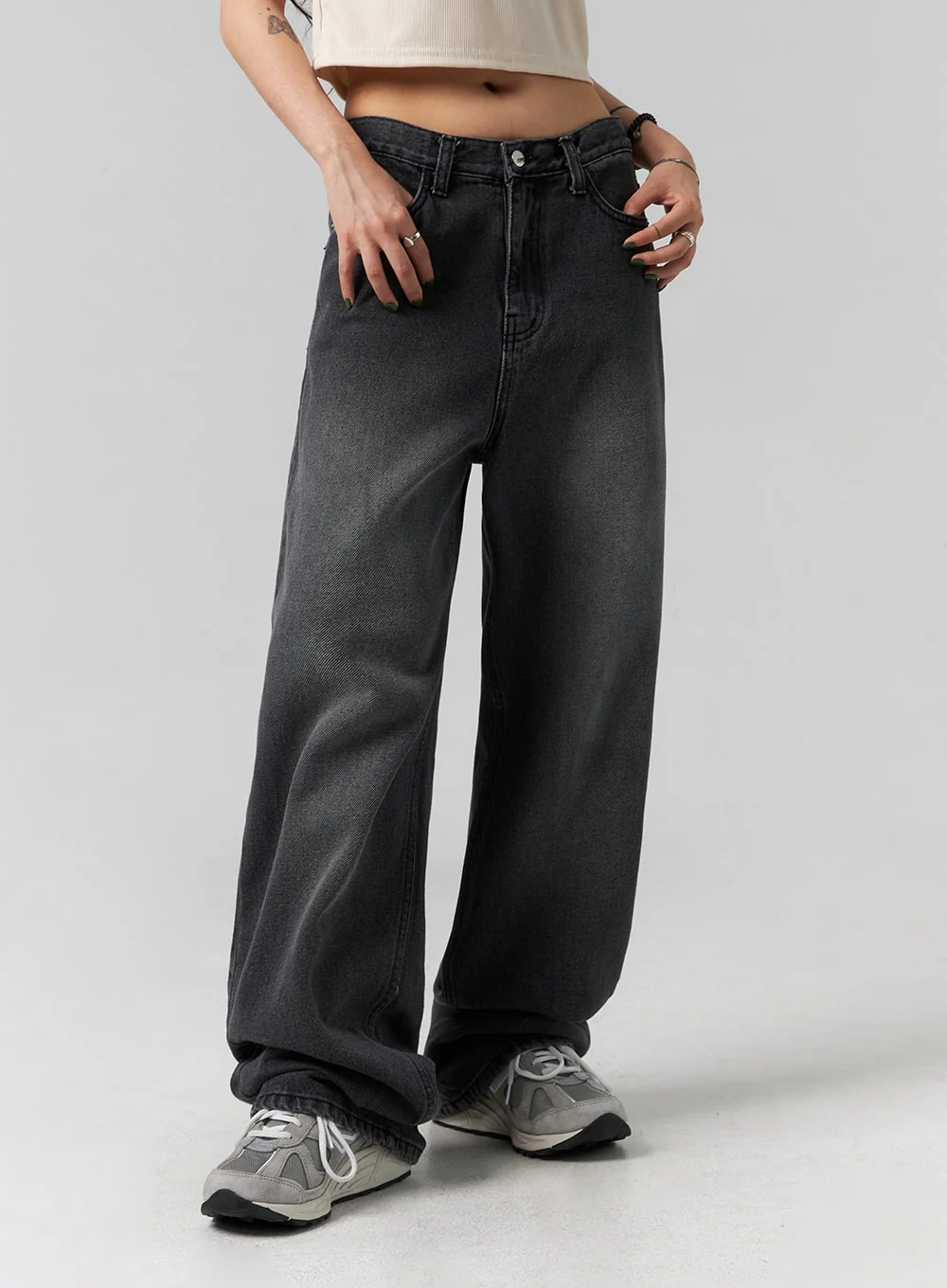 Comfy Wide Leg Jeans CG317 - Image 2