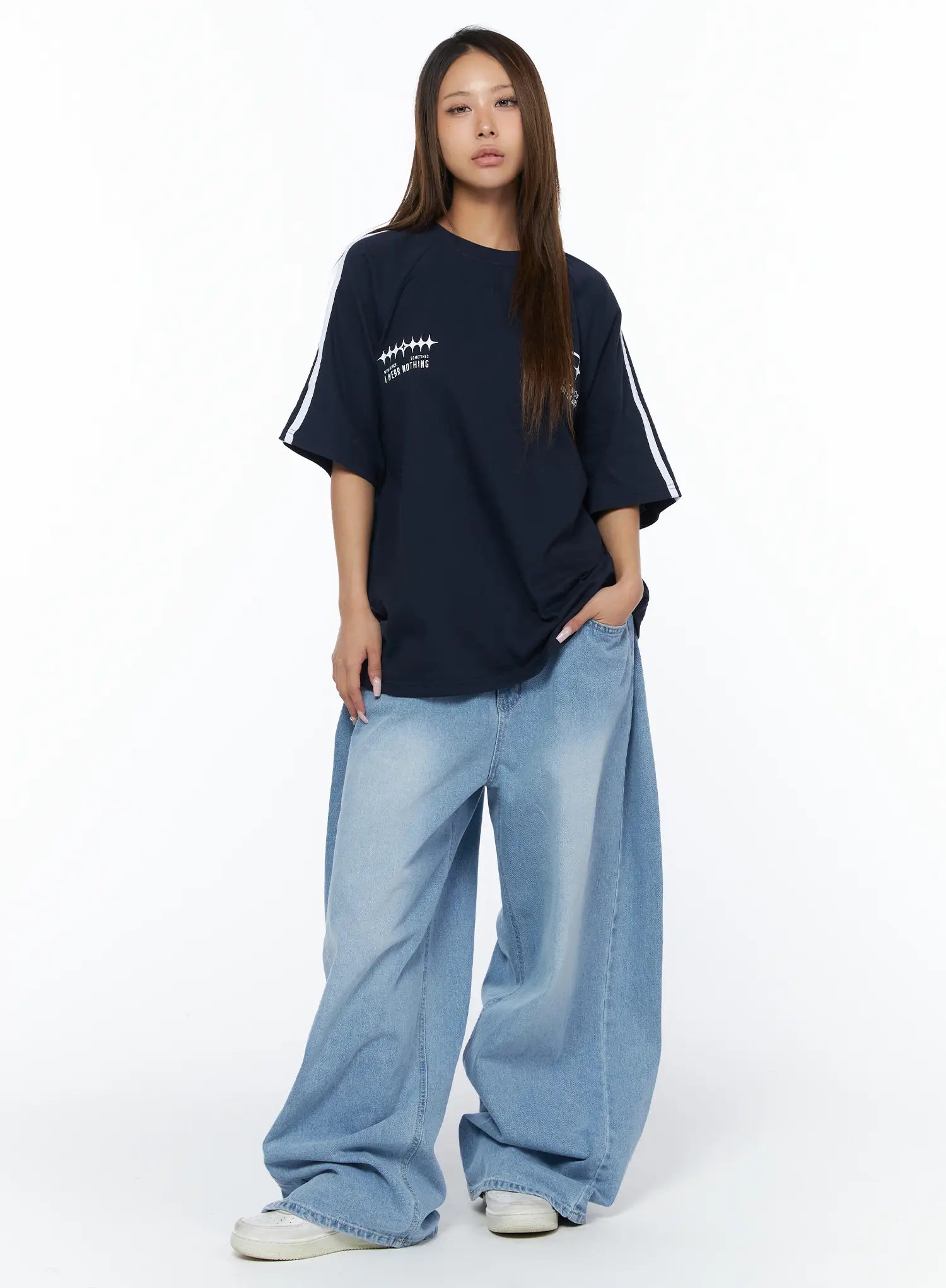 Connie Wide Leg Jeans CA516 - Image 5