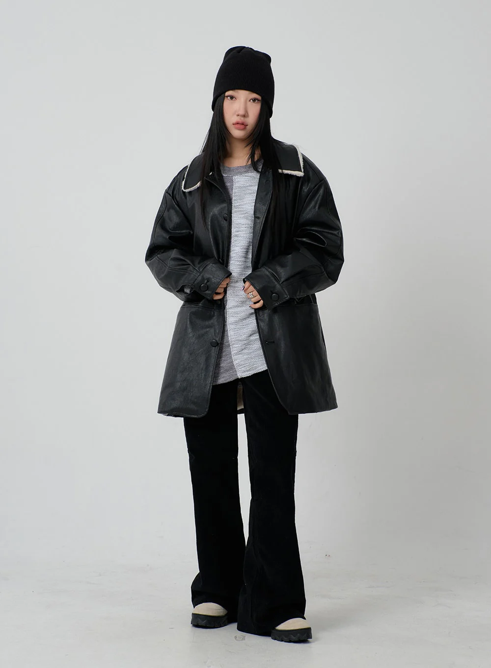 Corduroy Bootcut Pants CJ304 - Image 4