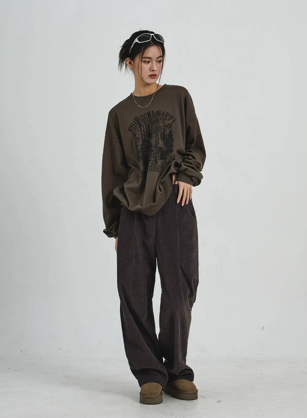 Corduroy Wide Pants CD07 - Image 8