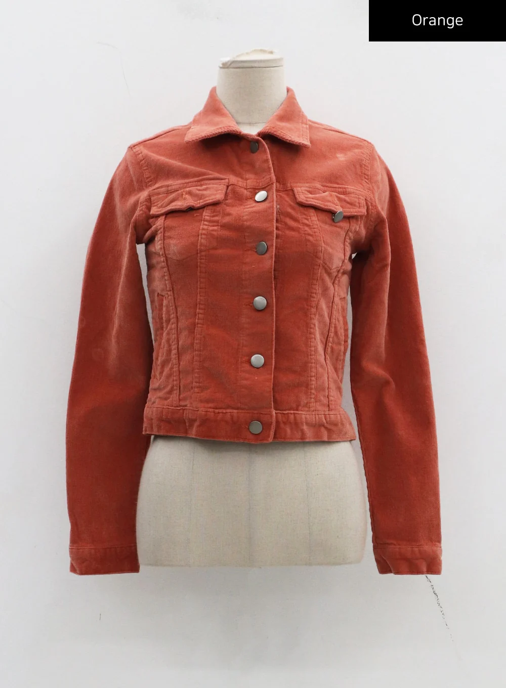 Cotton Blend Button Cropped Jacket CJ303 - Image 24