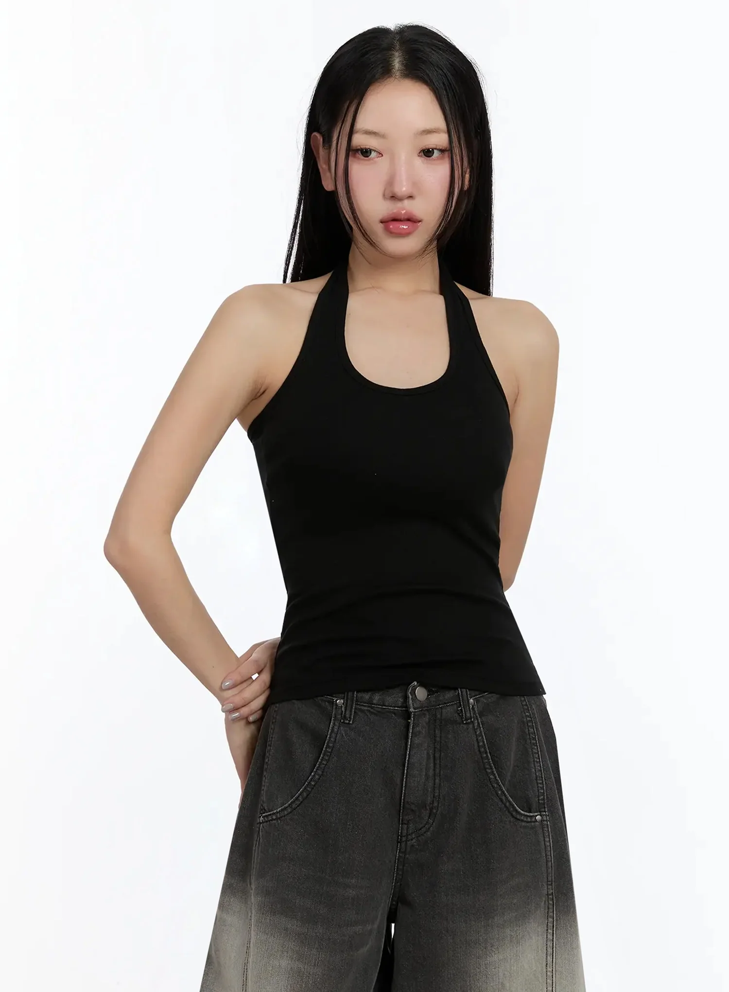 Cotton Halter Top IM509 - Image 3