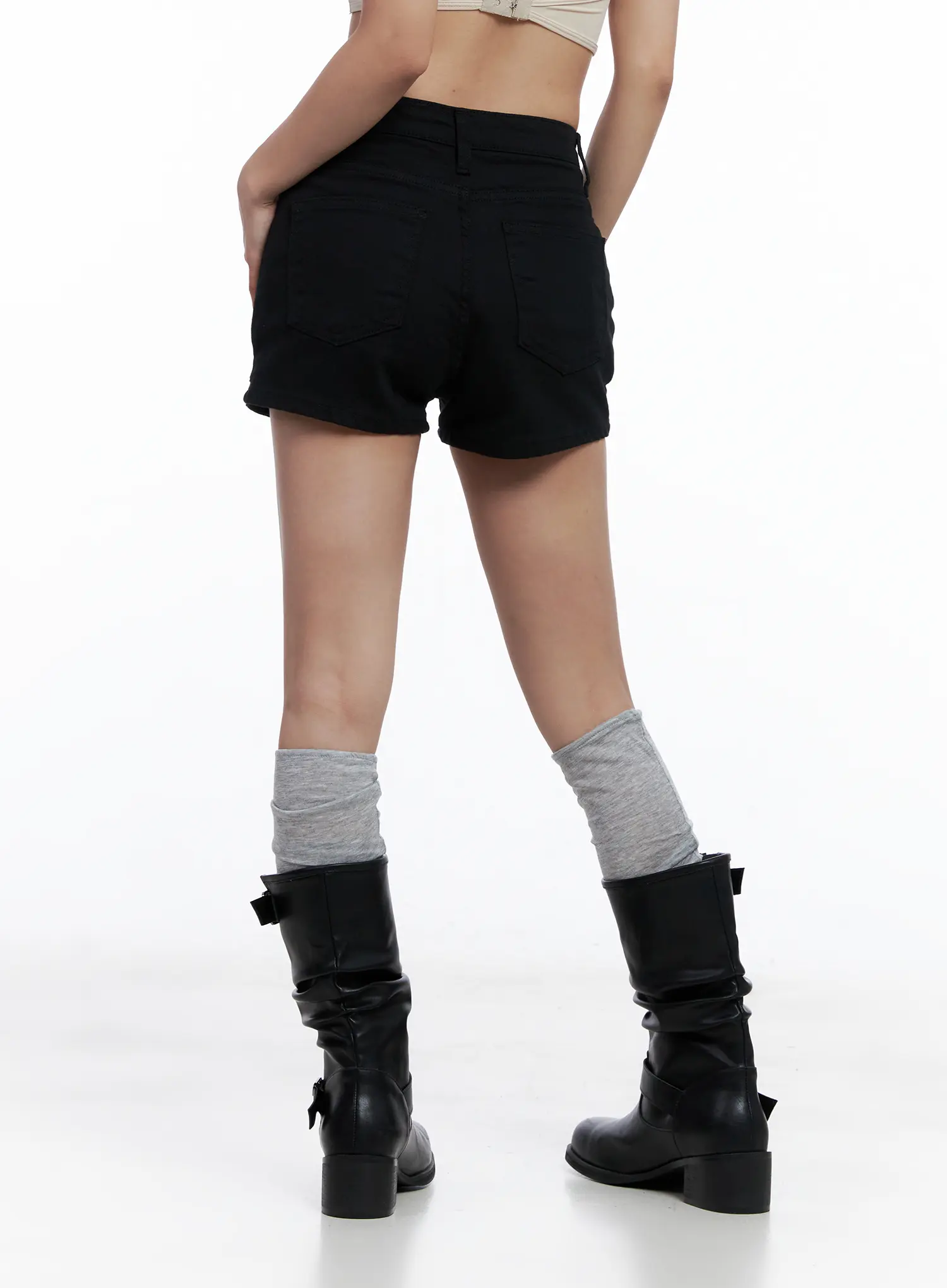 Cotton High-Waist Hip Pad Shorts CL510 - Image 6