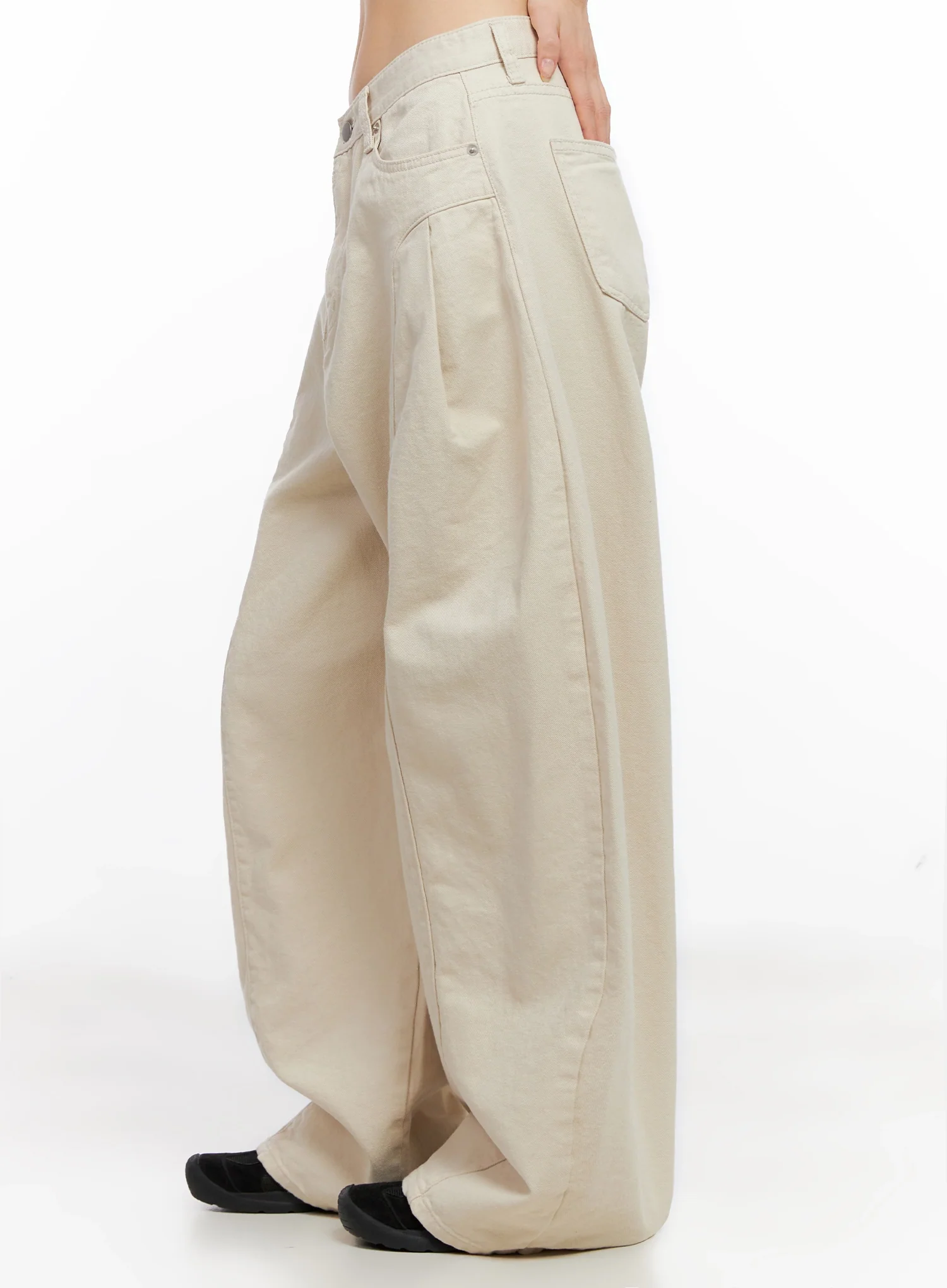 Cotton Oversized Wide-Leg Pants IG508 - Image 12