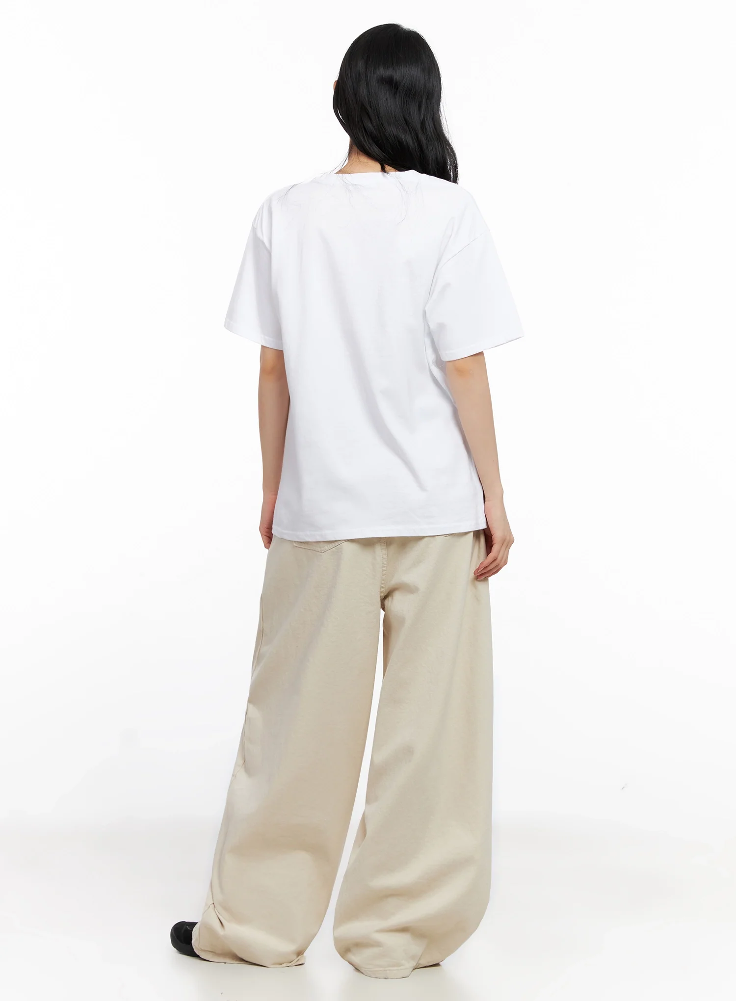 Cotton Oversized Wide-Leg Pants IG508 - Image 16