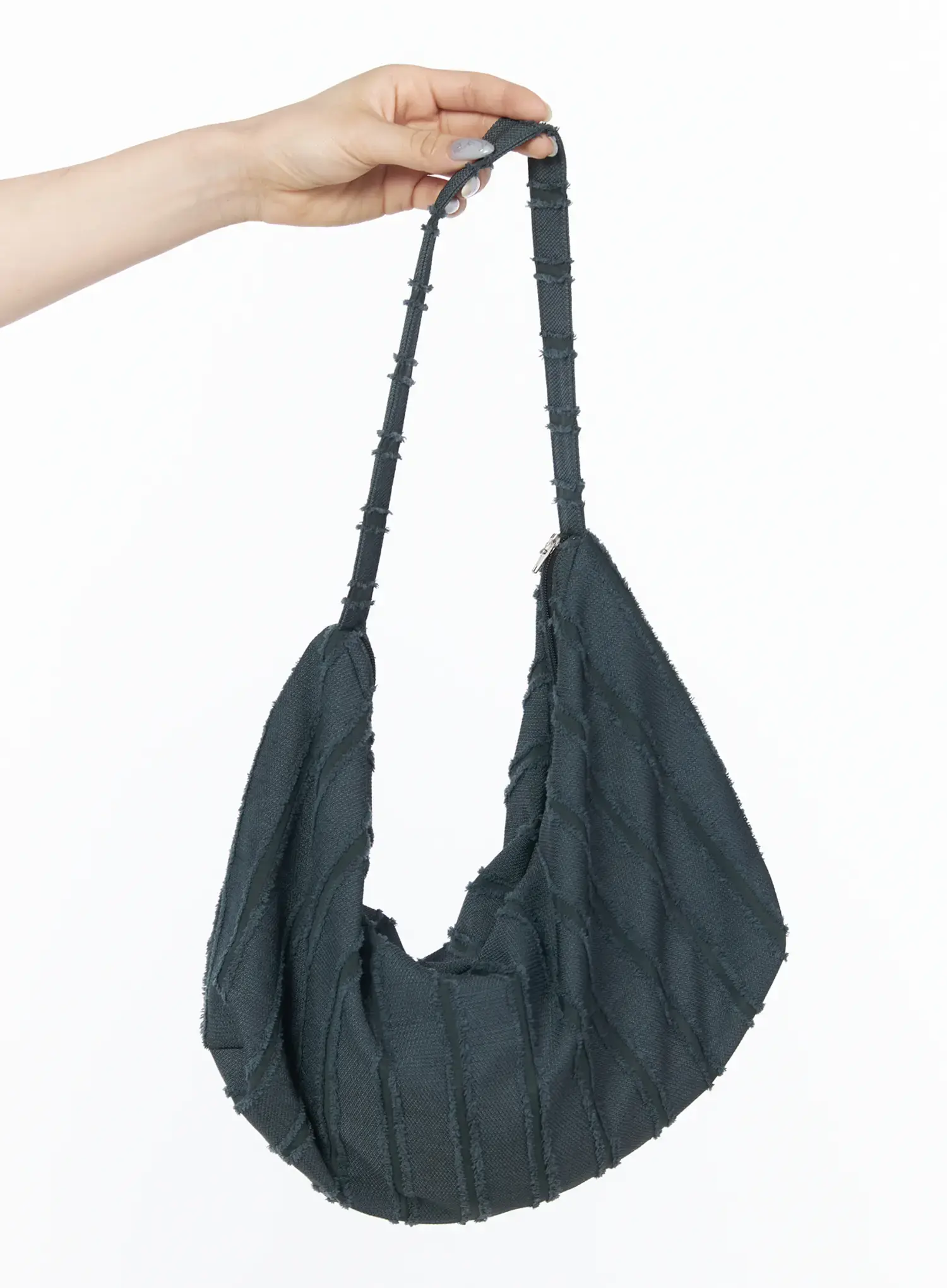 Cotton Ribbed Hobo Bag CU510