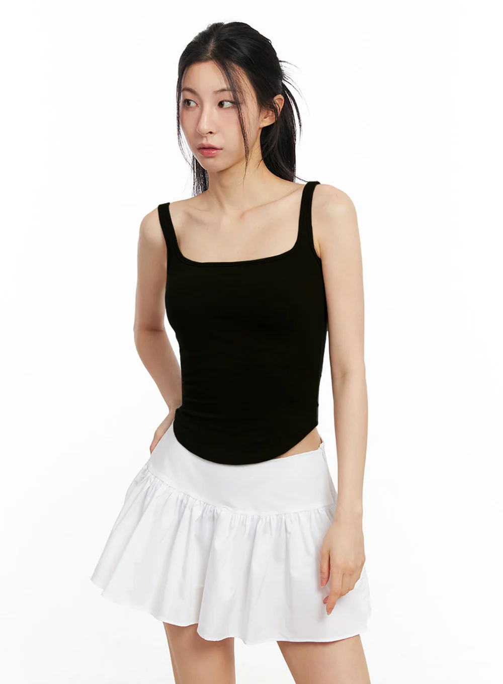 Cotton Square-Neck Tank Top IU504 - Image 17