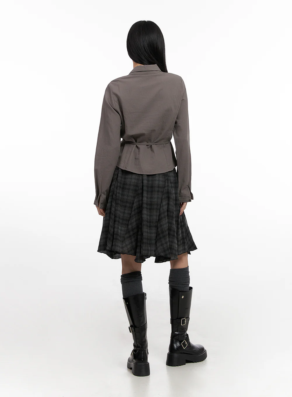 Cotton Strap Collar Shirt CN426 - Image 4