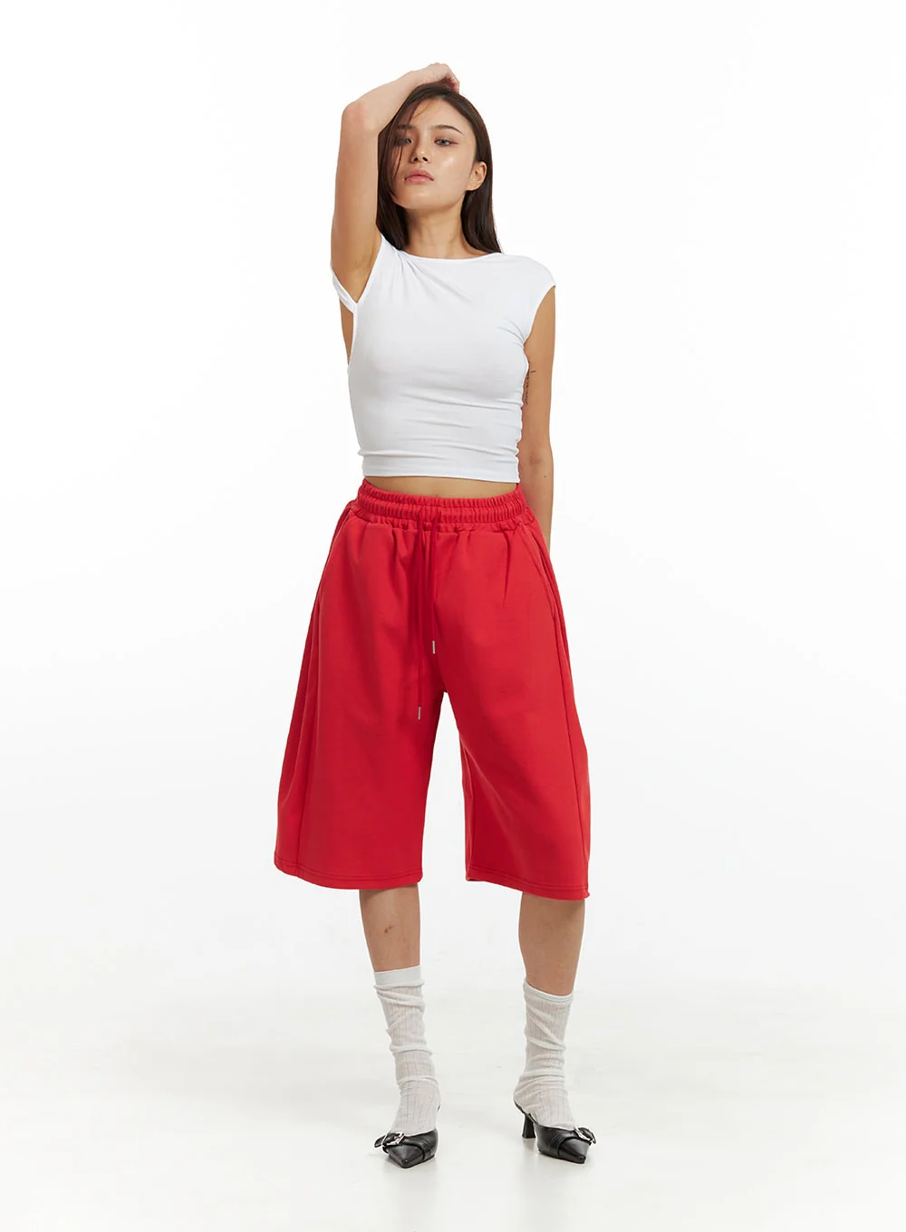 Cotton Sweat Shorts (UNISEX) IU419 - Image 2