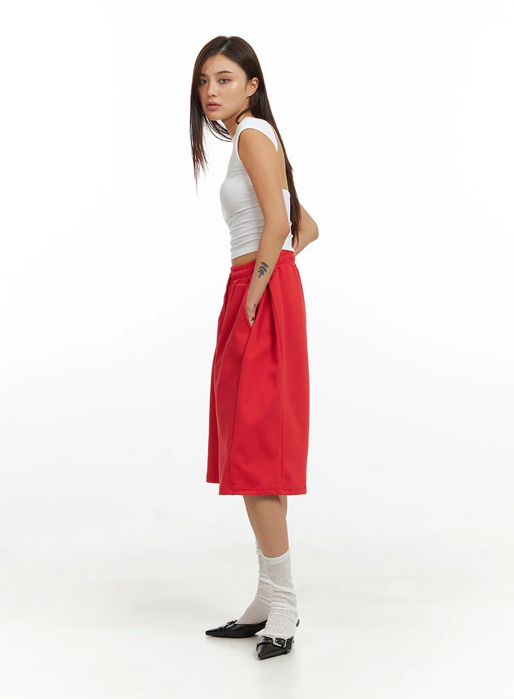 Cotton Sweat Shorts (UNISEX) IU419 - Image 3