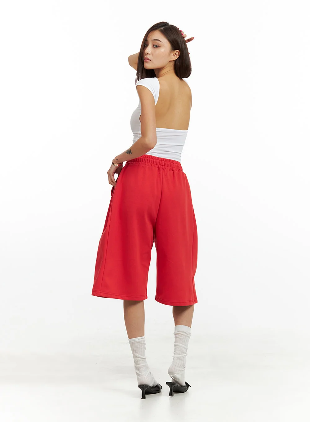 Cotton Sweat Shorts (UNISEX) IU419 - Image 4