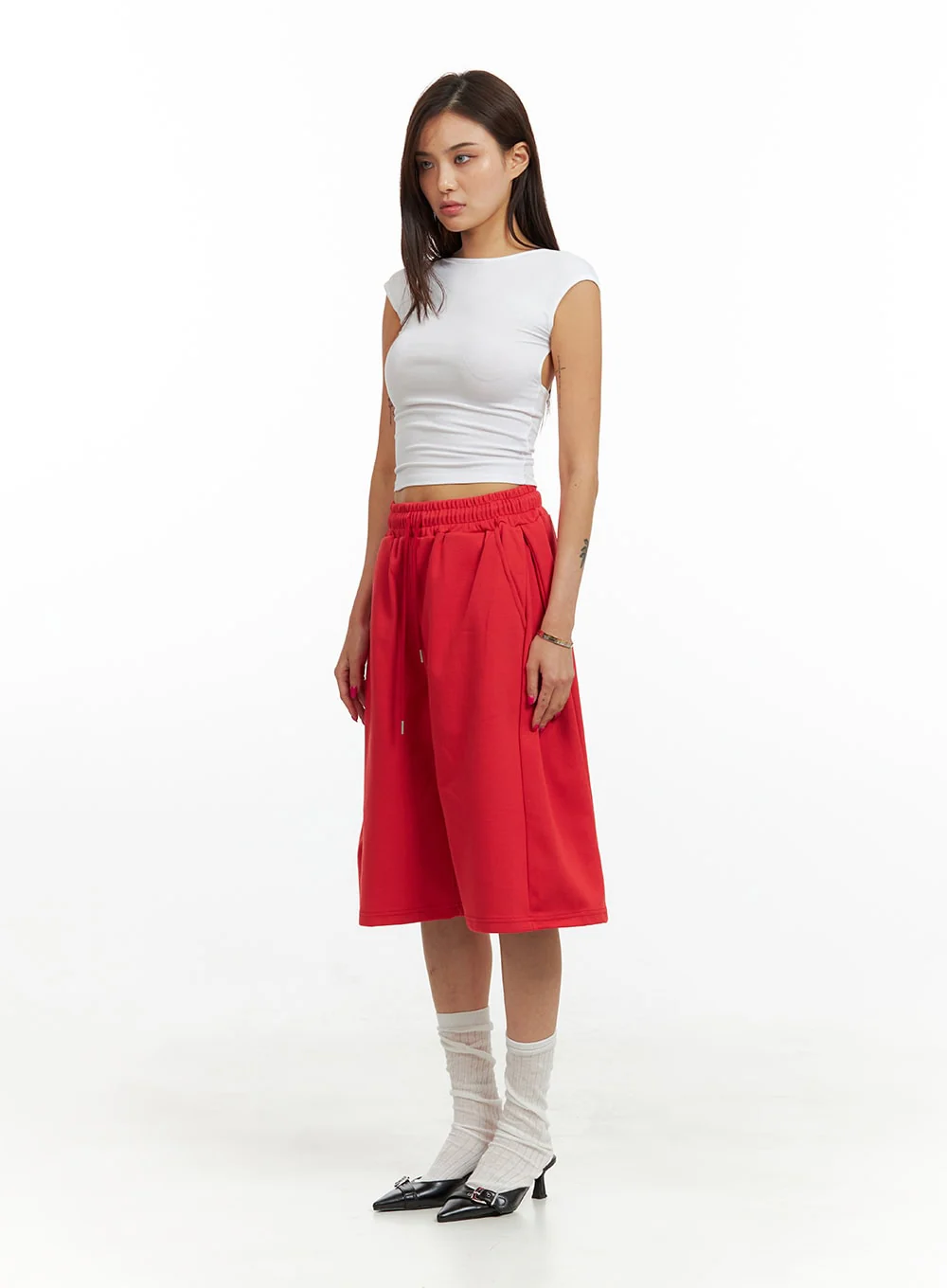 Cotton Sweat Shorts (UNISEX) IU419 - Image 7