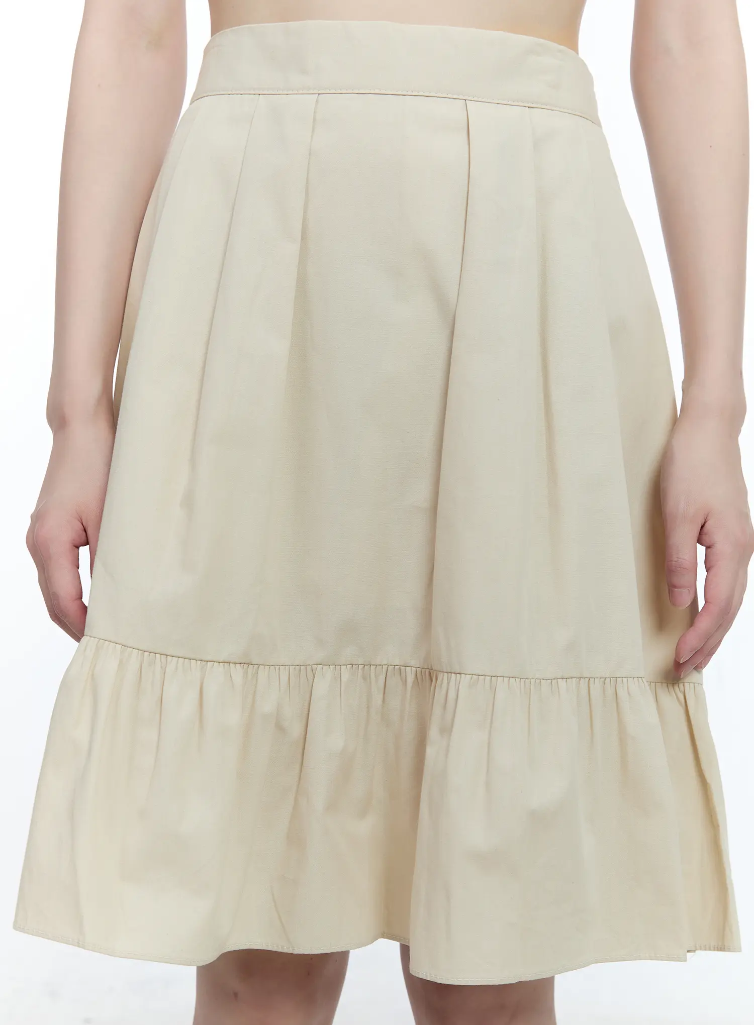 Cotton Tiered Midi Skirt CG507 - Image 11