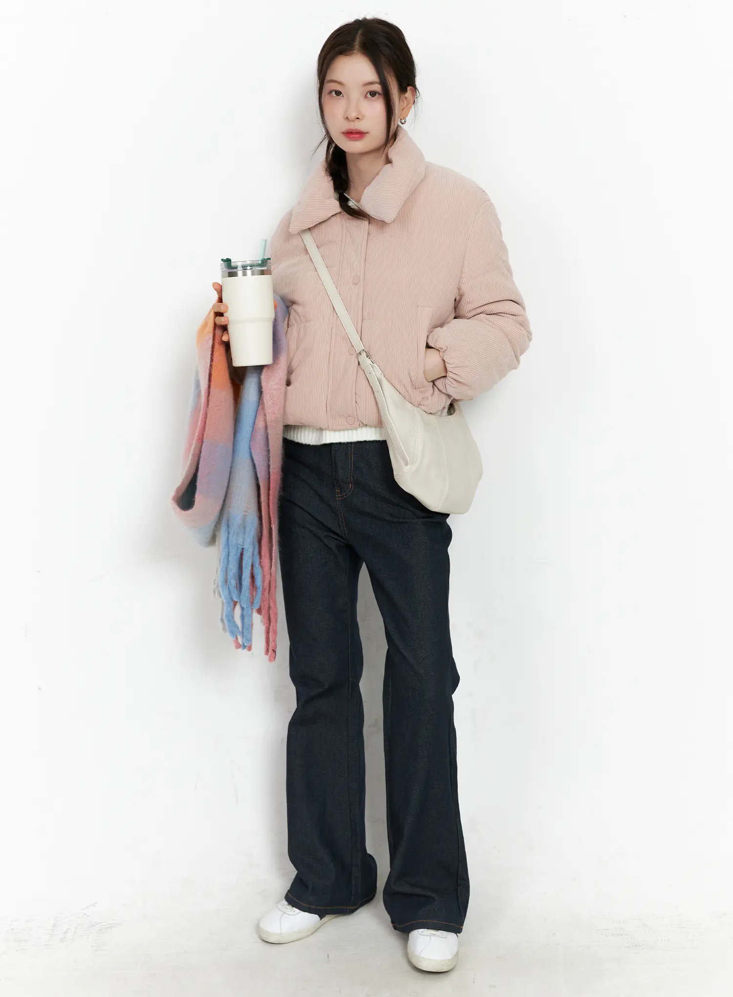 Cozy Corduroy Puffer Jacket CN512 - Image 9