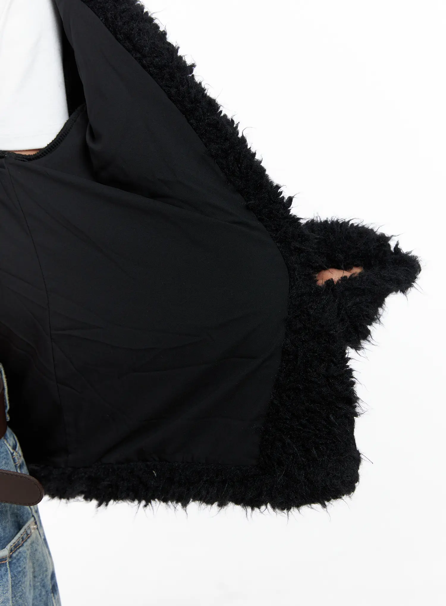 Cozy Faux Fur Cardigan CS524 - Image 5