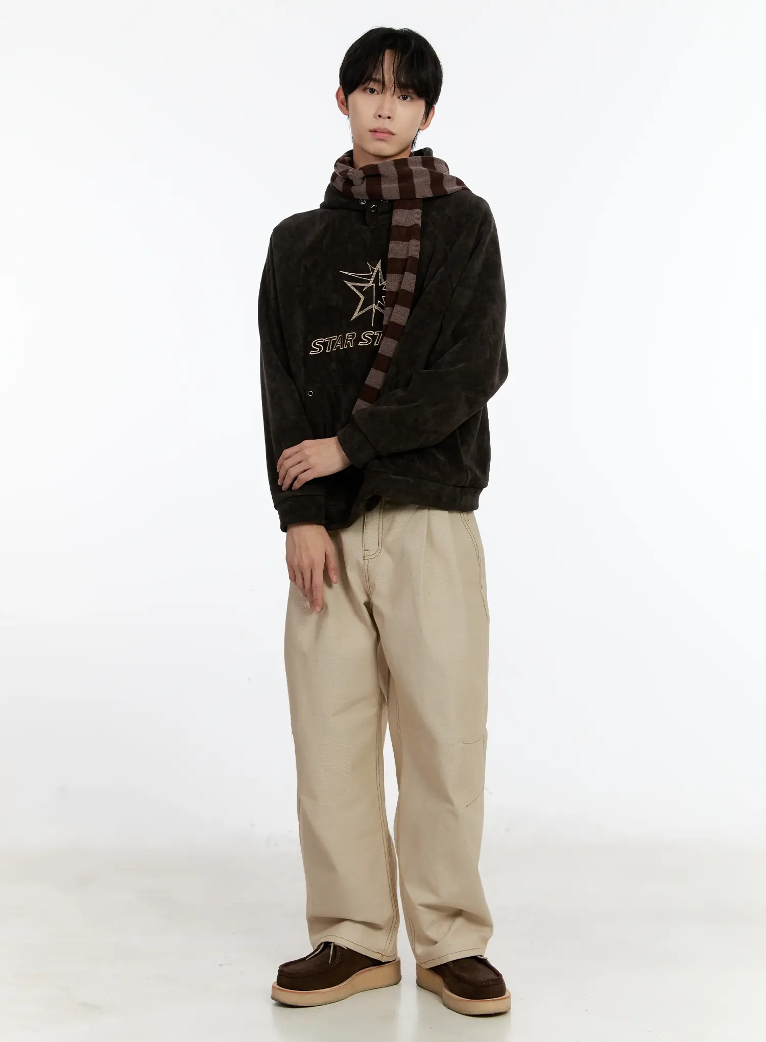 Cozy Knit Striped Scarf ID502 - Image 4