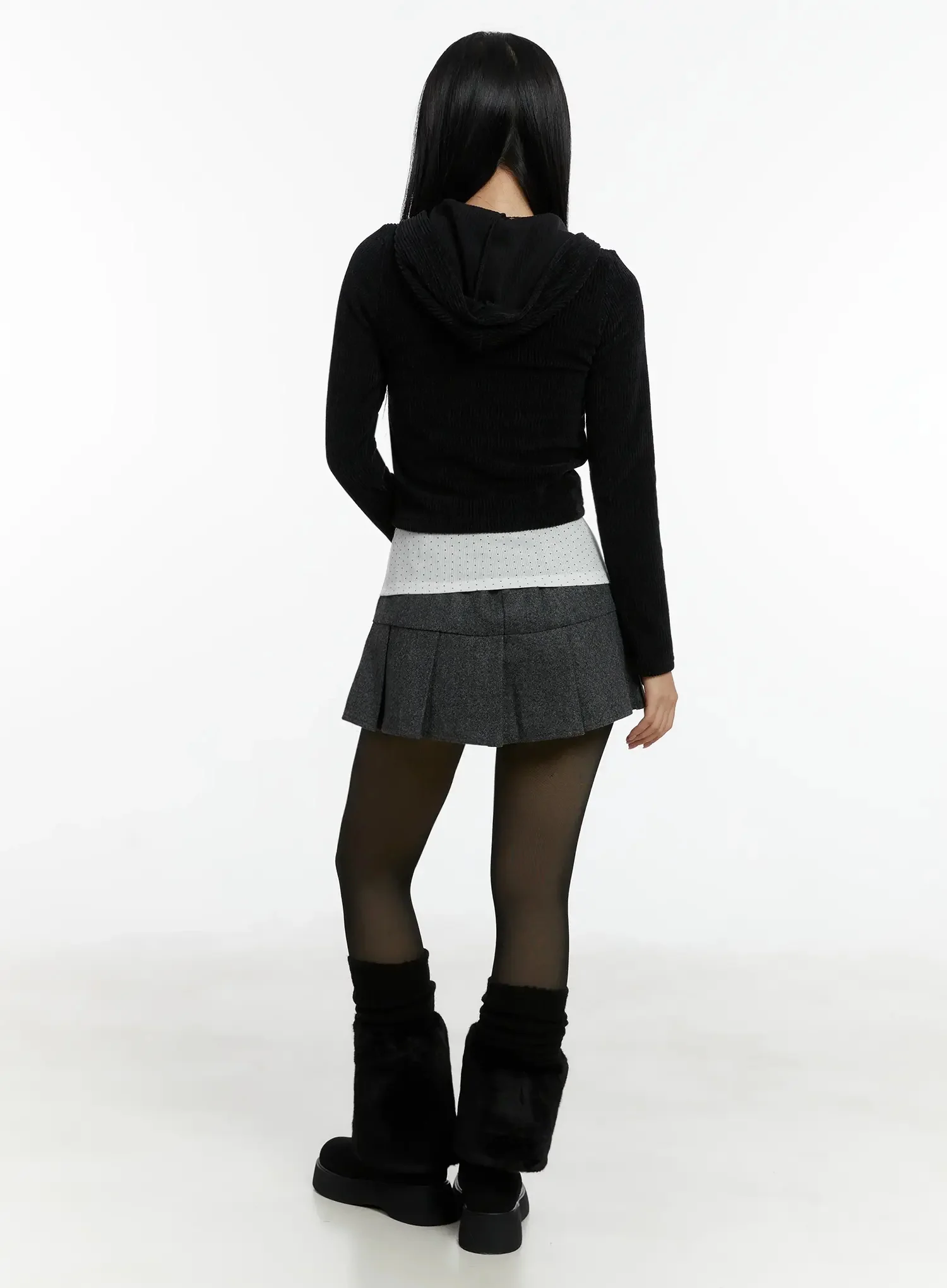 Cozy Pleated Mini Skirt ID525 - Image 9